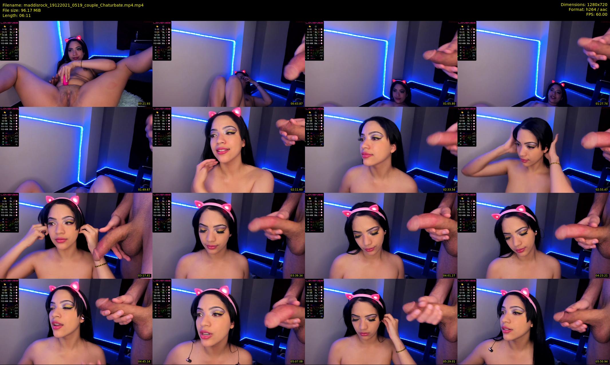 maddisrock — 7 minute Chaturbate couple cam show recording, 720p, Dec 19, 2021
