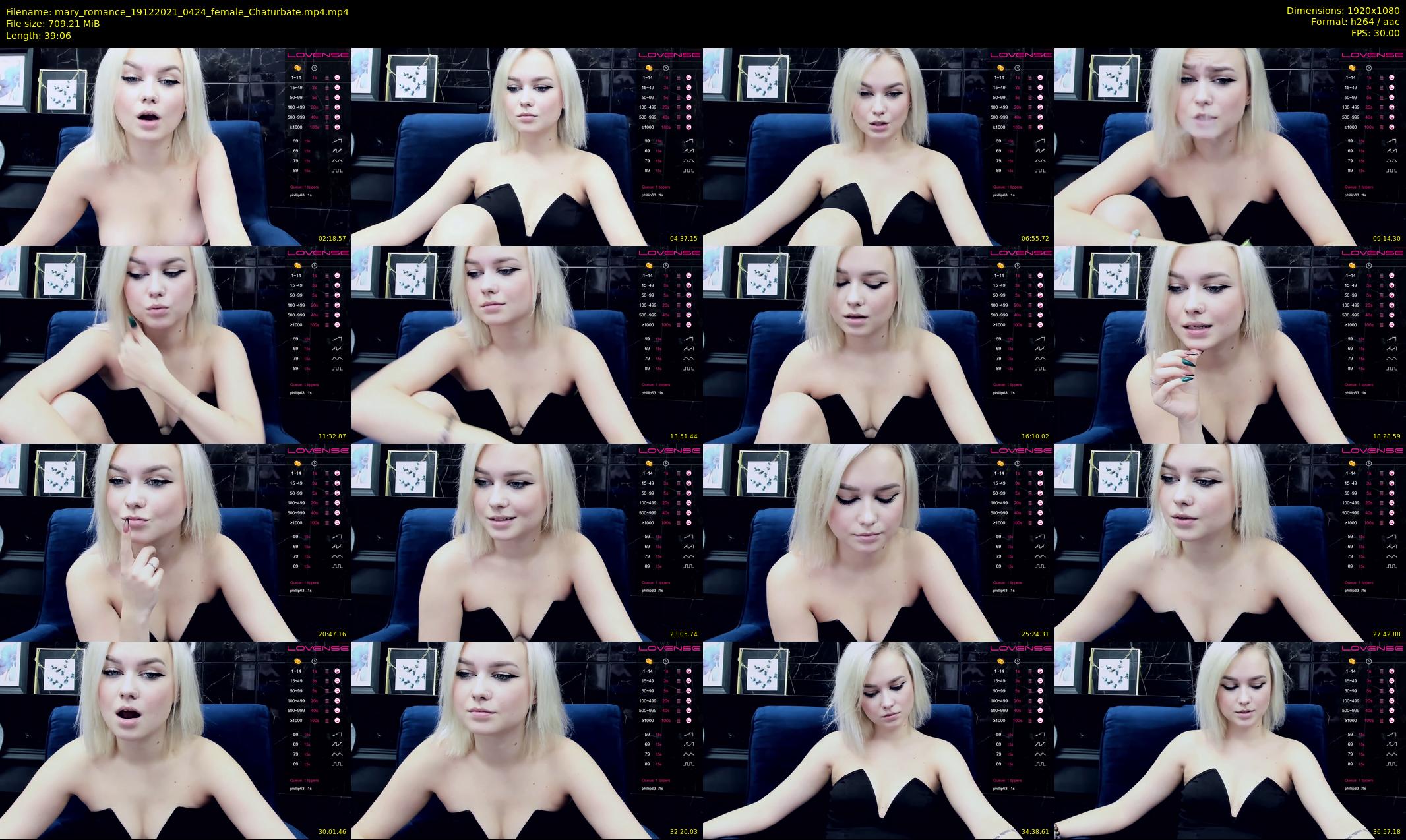 mary_romance — 40 minute Chaturbate female cam show recording, 1080p, Dec 19, 2021