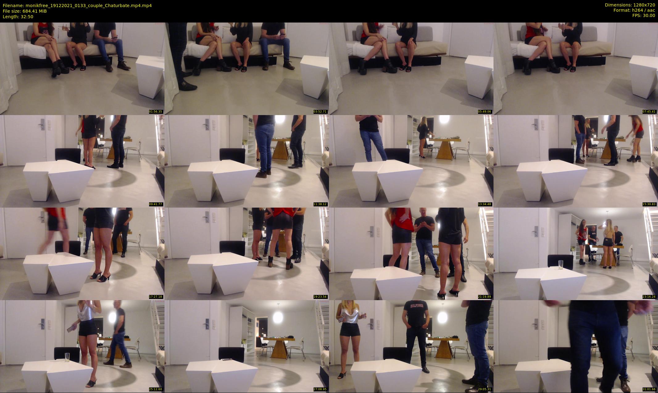 monikfree — 33 minute Chaturbate couple cam show recording, 720p, Dec 19, 2021