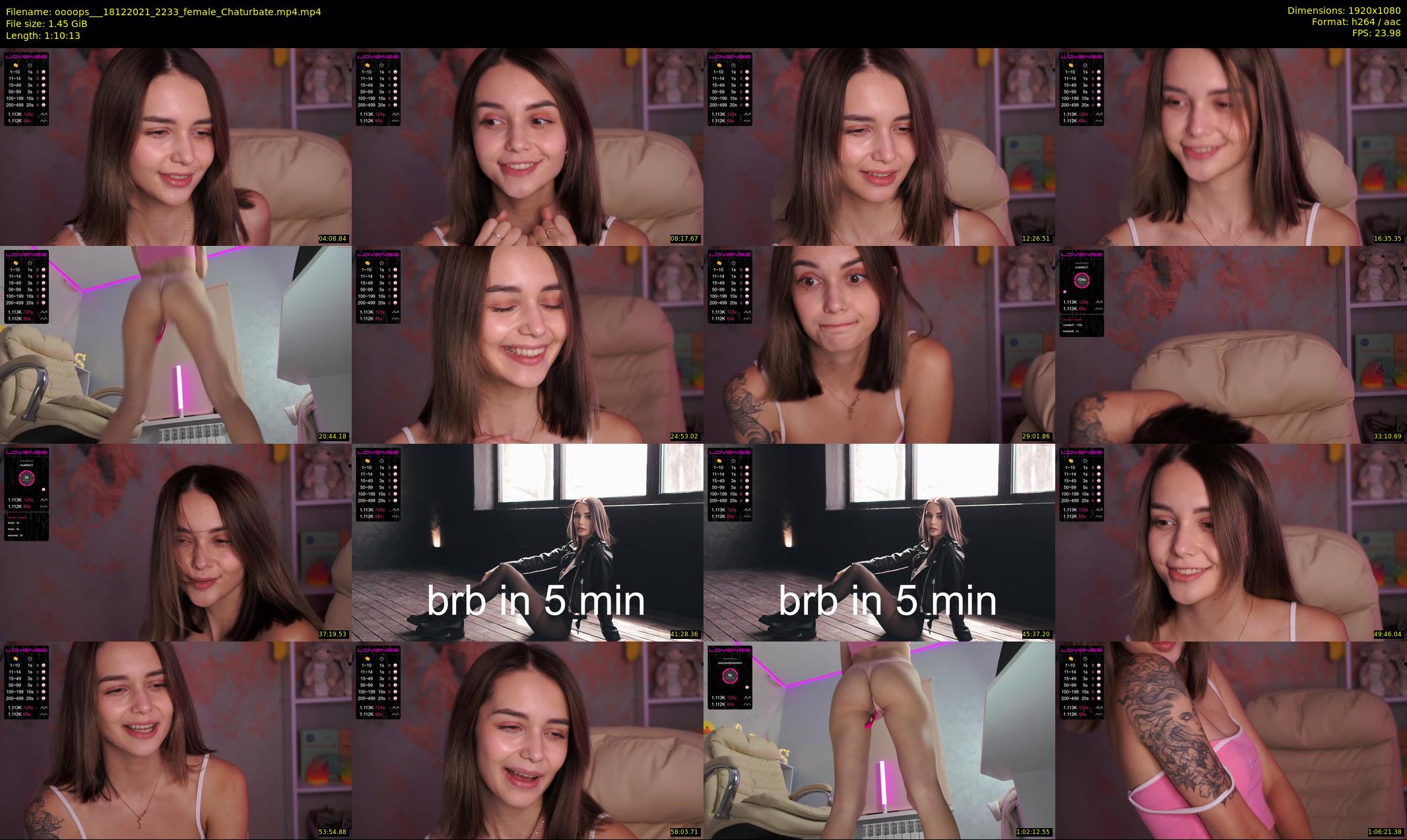 oooops__ — 71 minute Chaturbate female cam show recording, 1080p, Dec 18, 2021