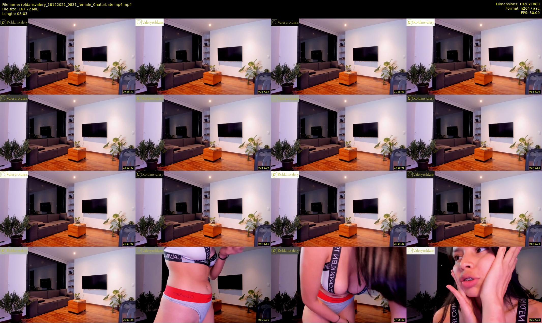 roldansvalery — 9 minute Chaturbate female cam show recording, 1080p, Dec 18, 2021