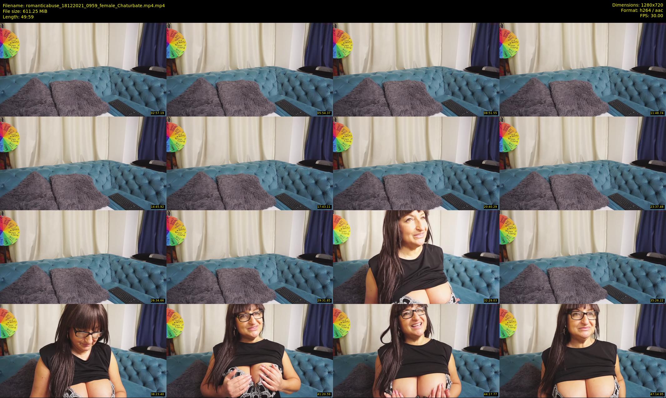 romanticabuse — 50 minute Chaturbate female cam show recording, 720p, Dec 18, 2021