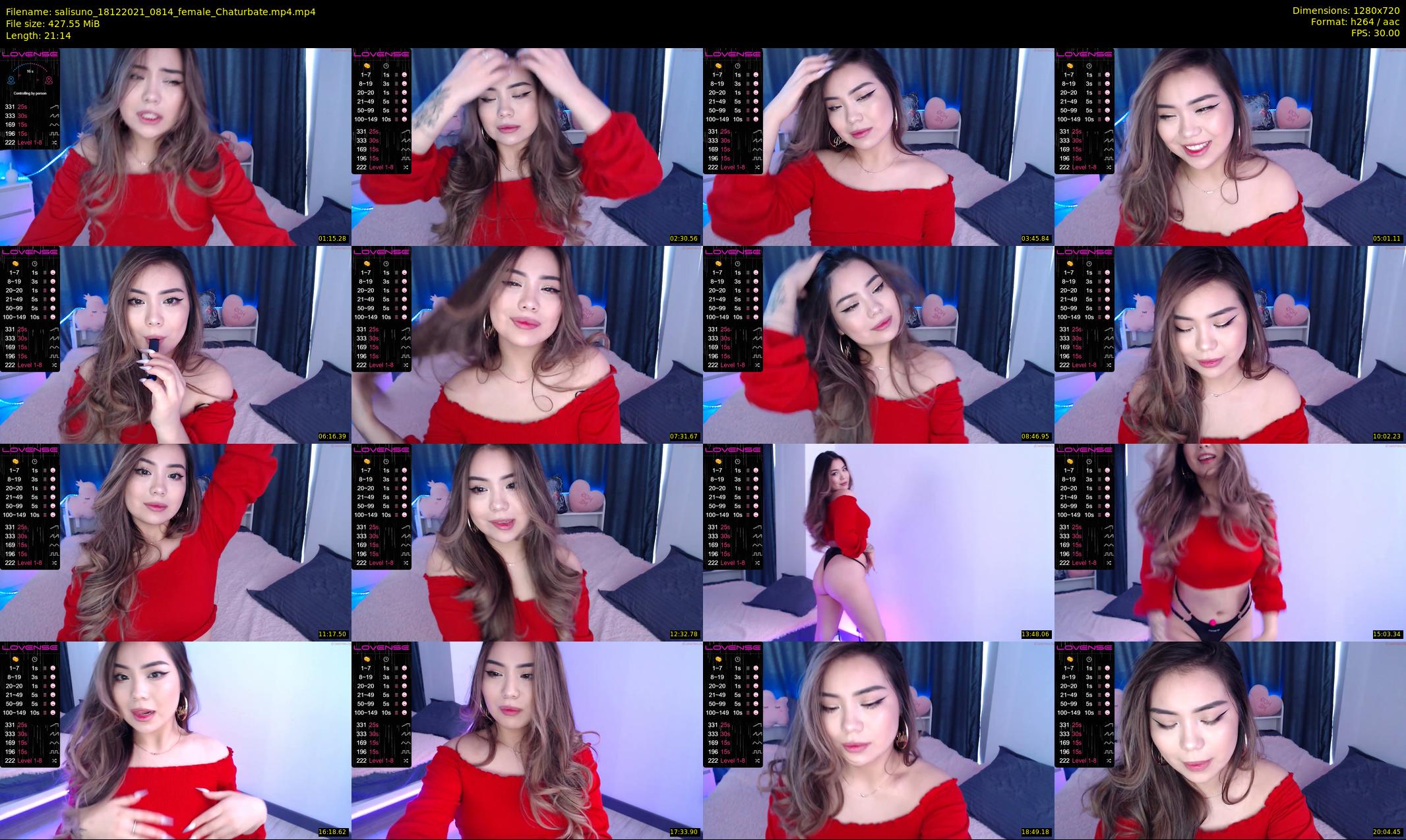 salisuno — 22 minute Chaturbate female cam show recording, 720p, Dec 18, 2021