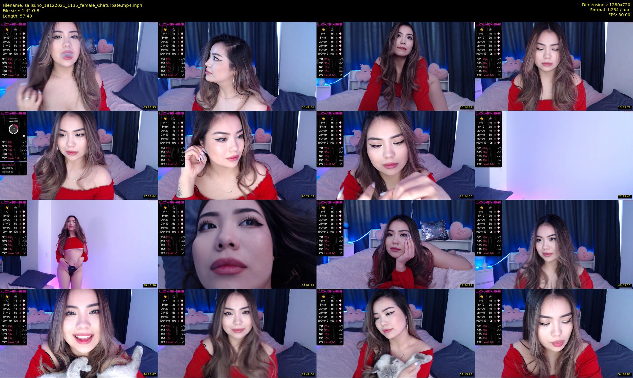 salisuno — 58 minute Chaturbate female cam show recording, 720p, Dec 18, 2021