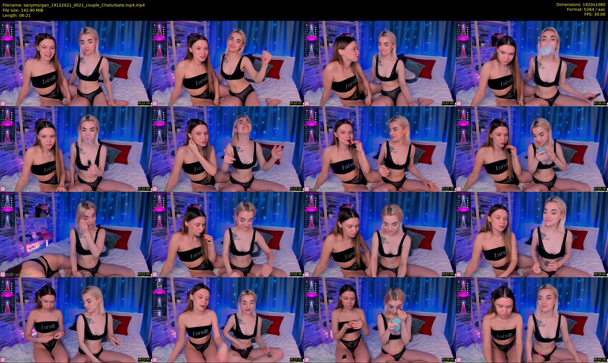 sanymorgan — 7 minute Chaturbate couple cam show recording, 1080p, Dec 19, 2021