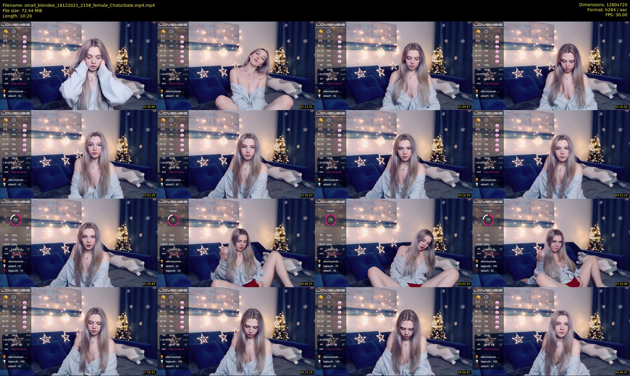 small_blondee — 11 minute Chaturbate female cam show recording, 720p, Dec 18, 2021