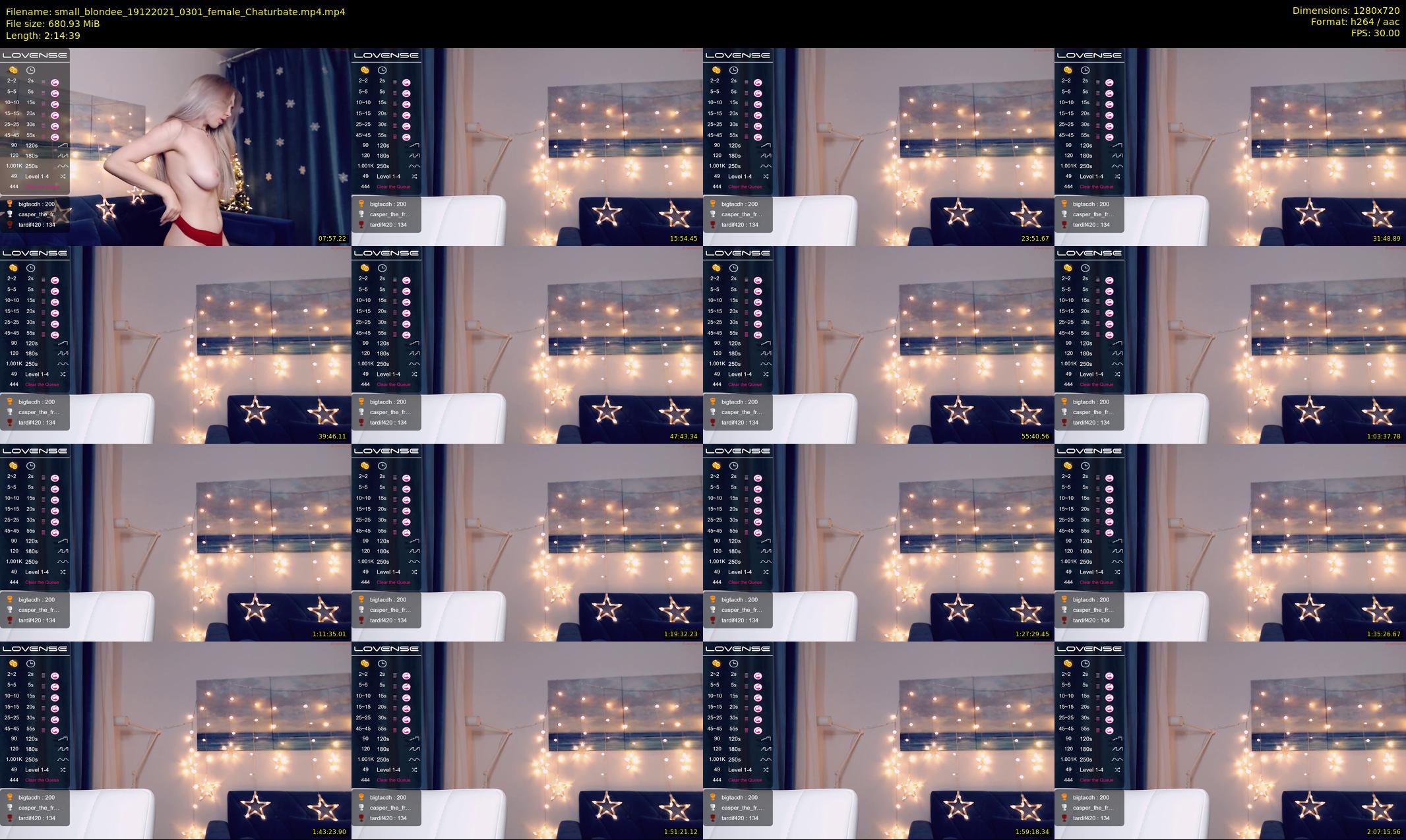small_blondee — 135 minute Chaturbate female cam show recording, 720p, Dec 19, 2021