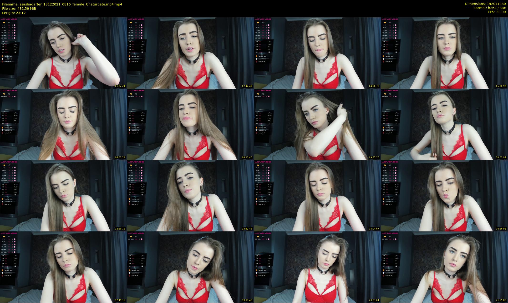 ssashagarter — 24 minute Chaturbate female cam show recording, 1080p, Dec 18, 2021