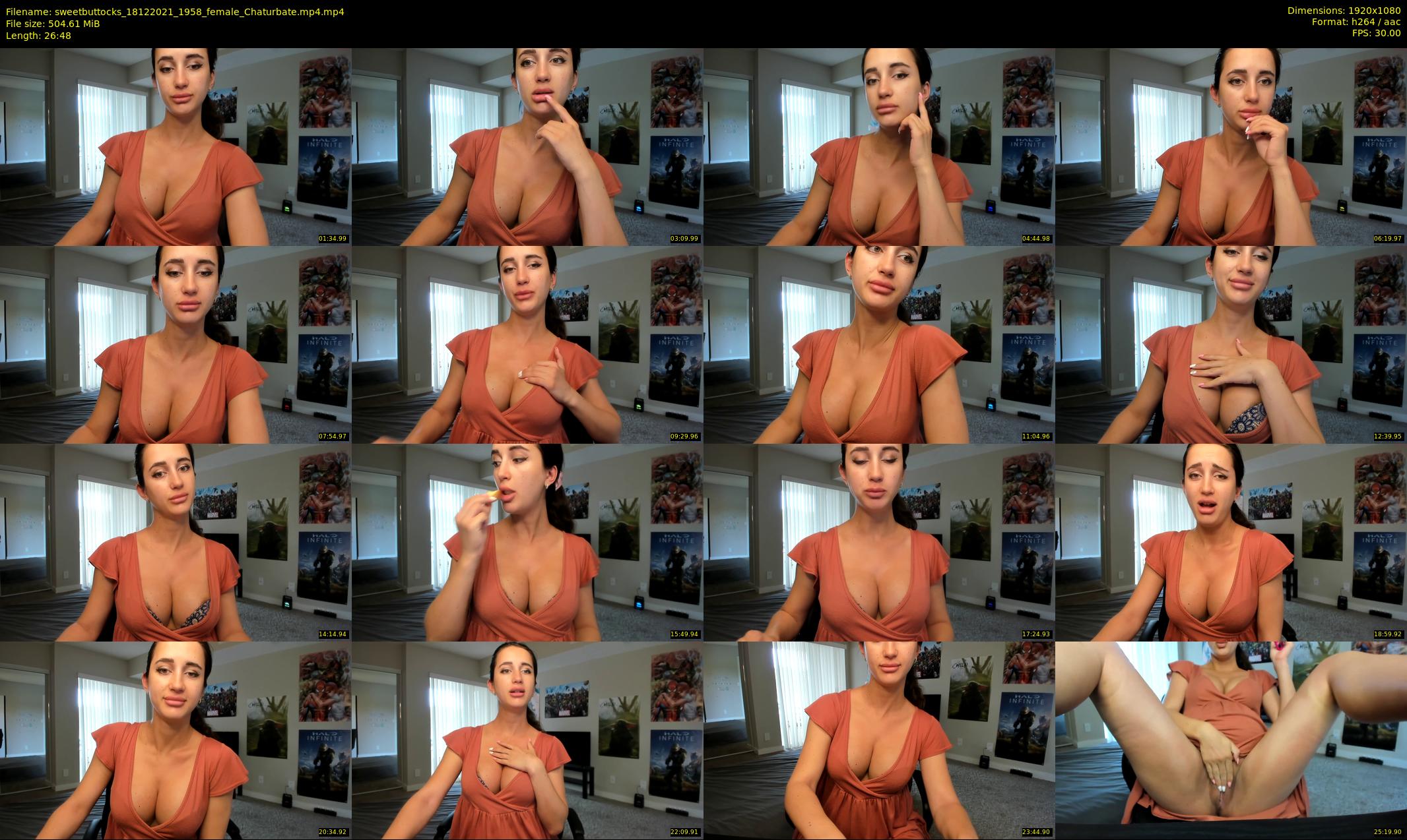 sweetbuttocks — 27 minute Chaturbate female cam show recording, 1080p, Dec 18, 2021