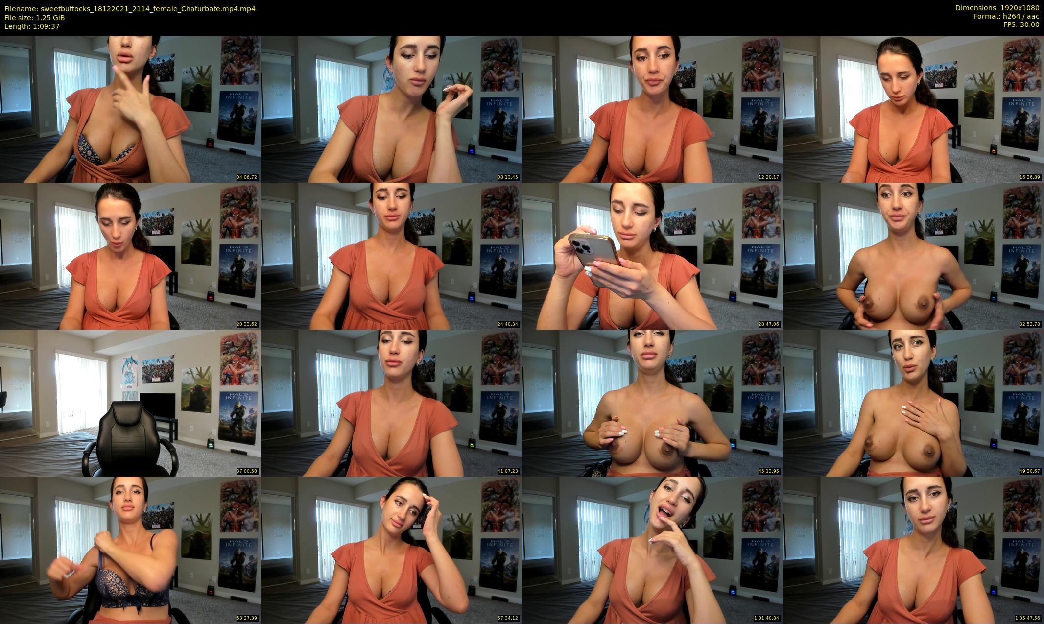 sweetbuttocks — 70 minute Chaturbate female cam show recording, 1080p, Dec 18, 2021