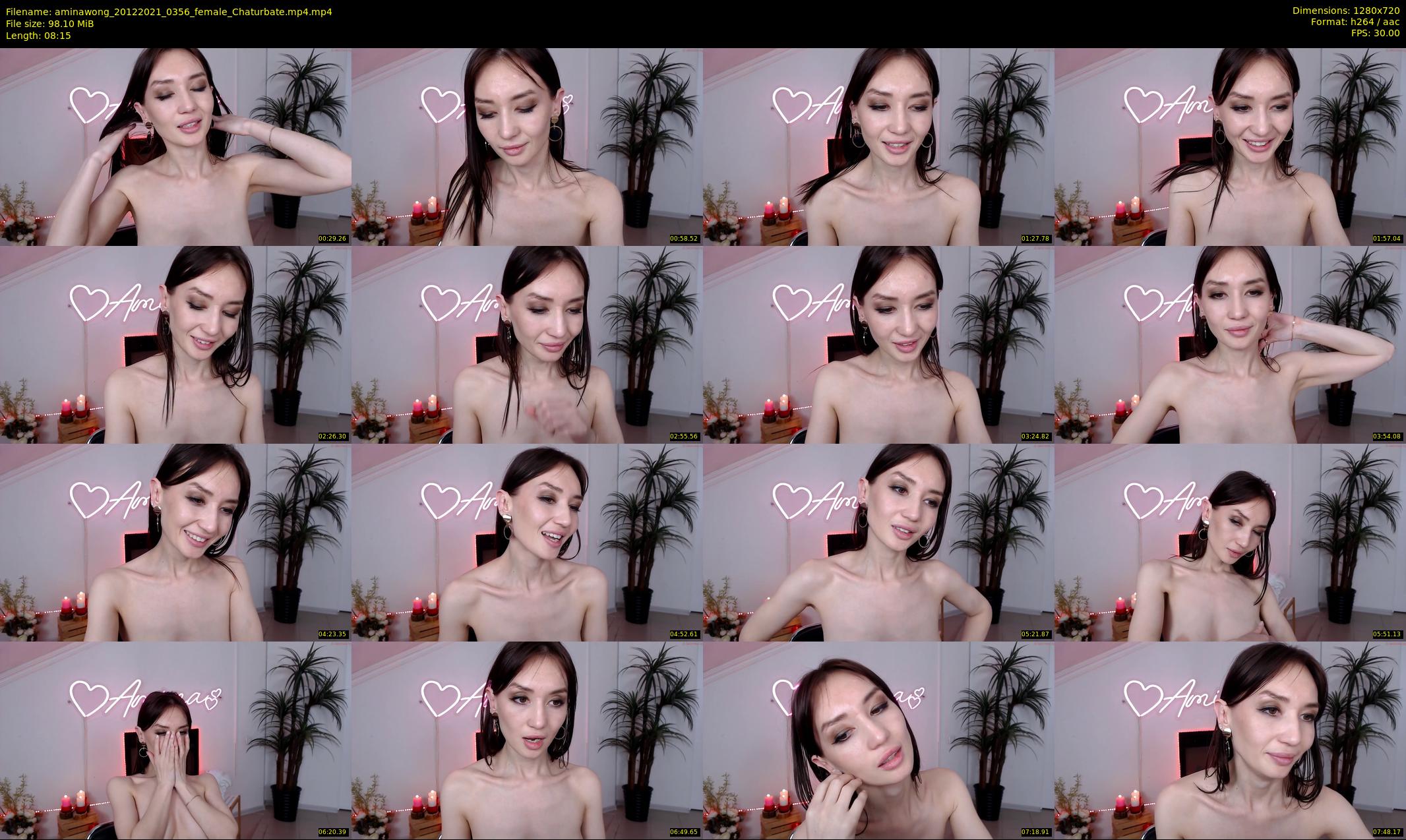 aminawong — 9 minute Chaturbate female cam show recording, 720p, Dec 20, 2021