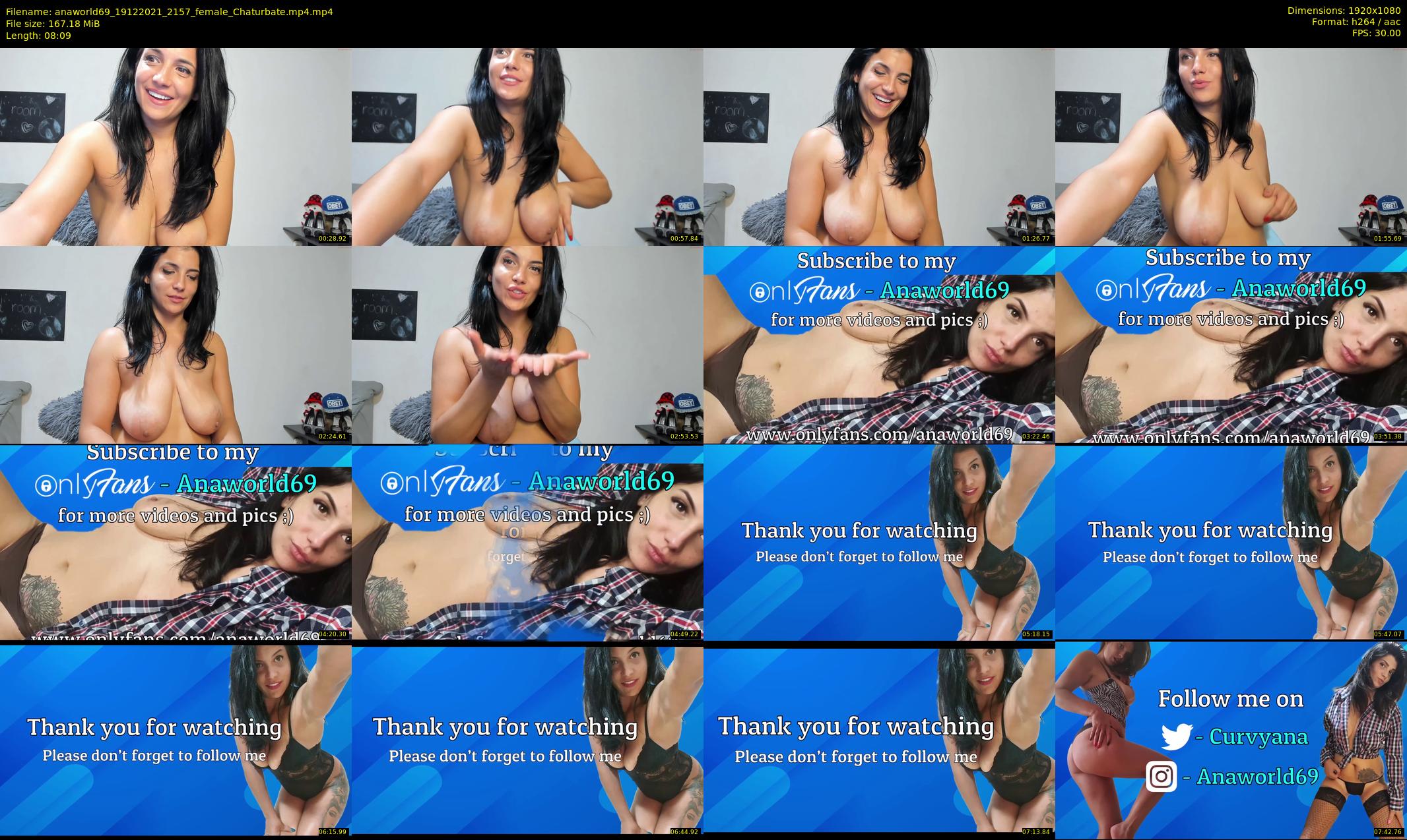 anaworld69 — 9 minute Chaturbate female cam show recording, 1080p, Dec 19, 2021