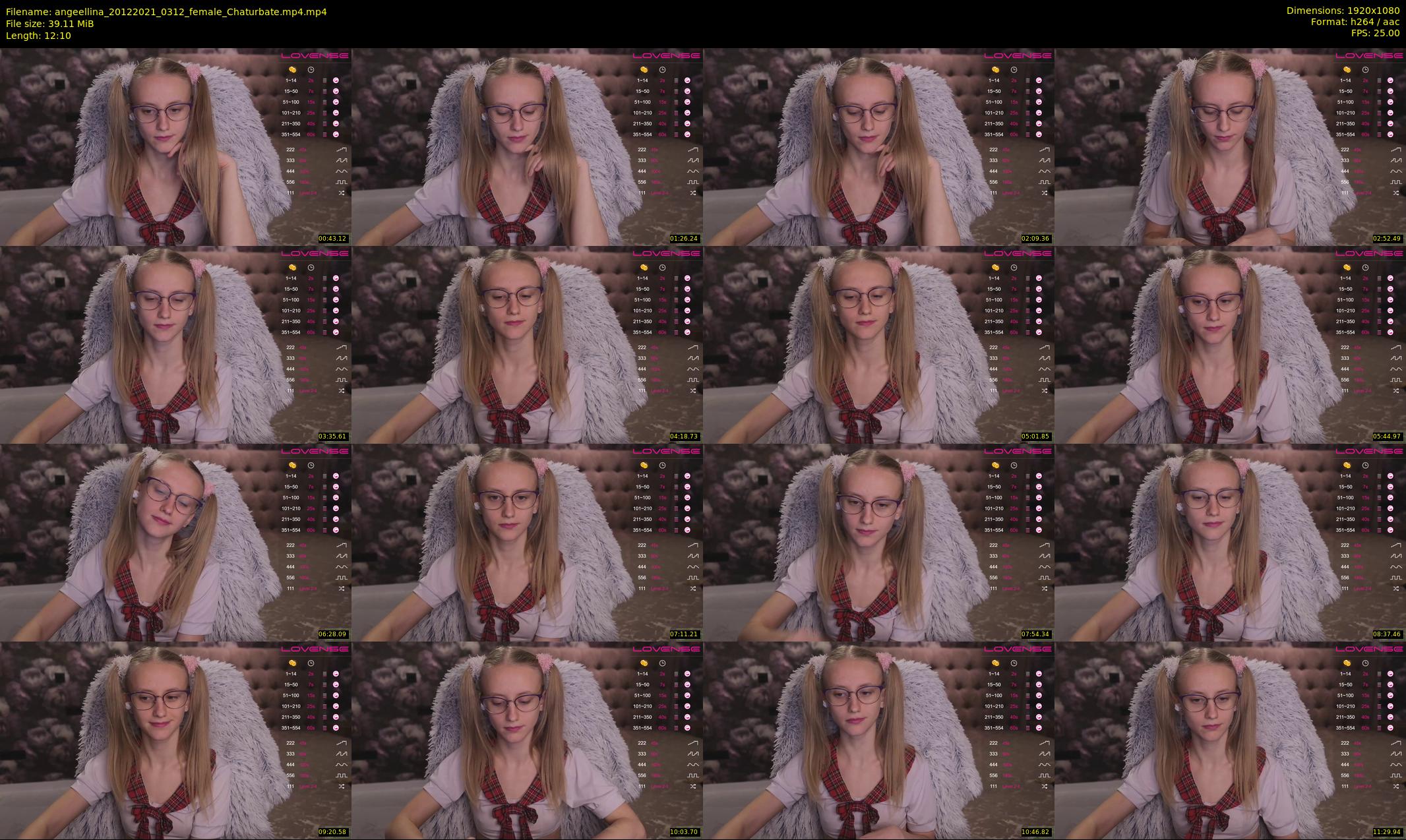 angeellina — 13 minute Chaturbate female cam show recording, 1080p, Dec 20, 2021