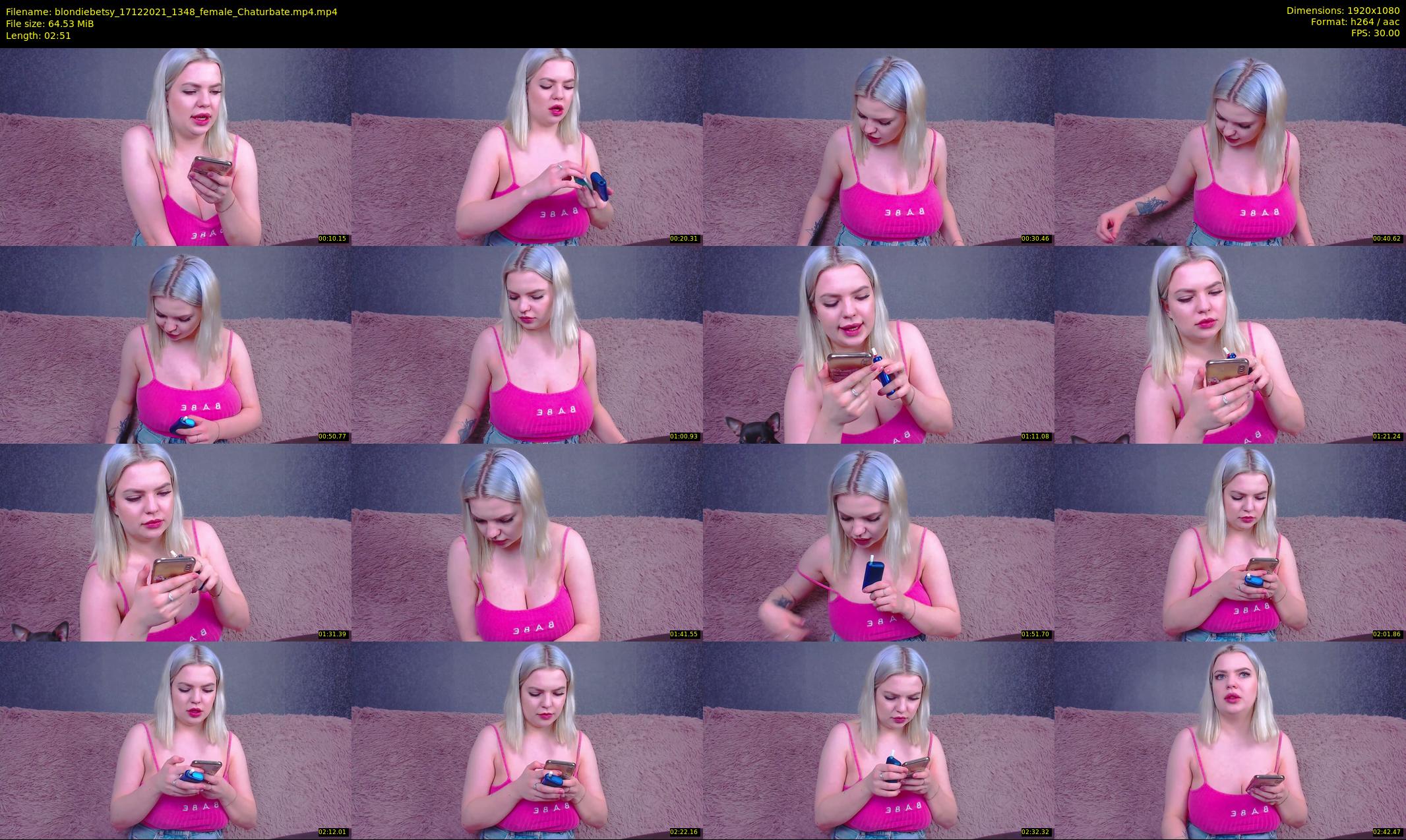 blondiebetsy — 3 minute Chaturbate female cam show recording, 1080p, Dec 17, 2021