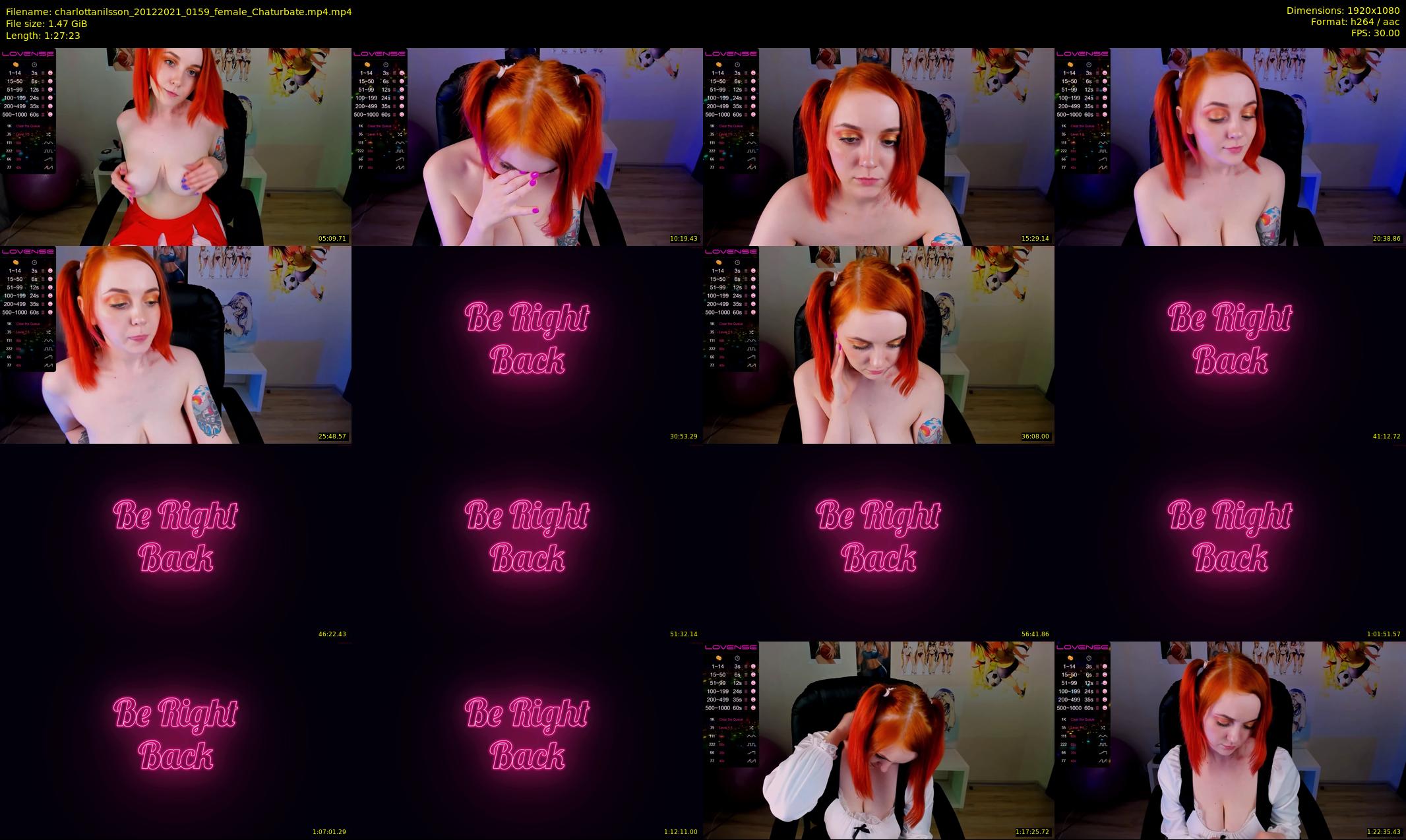 charlottanilsson — 88 minute Chaturbate female cam show recording, 1080p, Dec 20, 2021