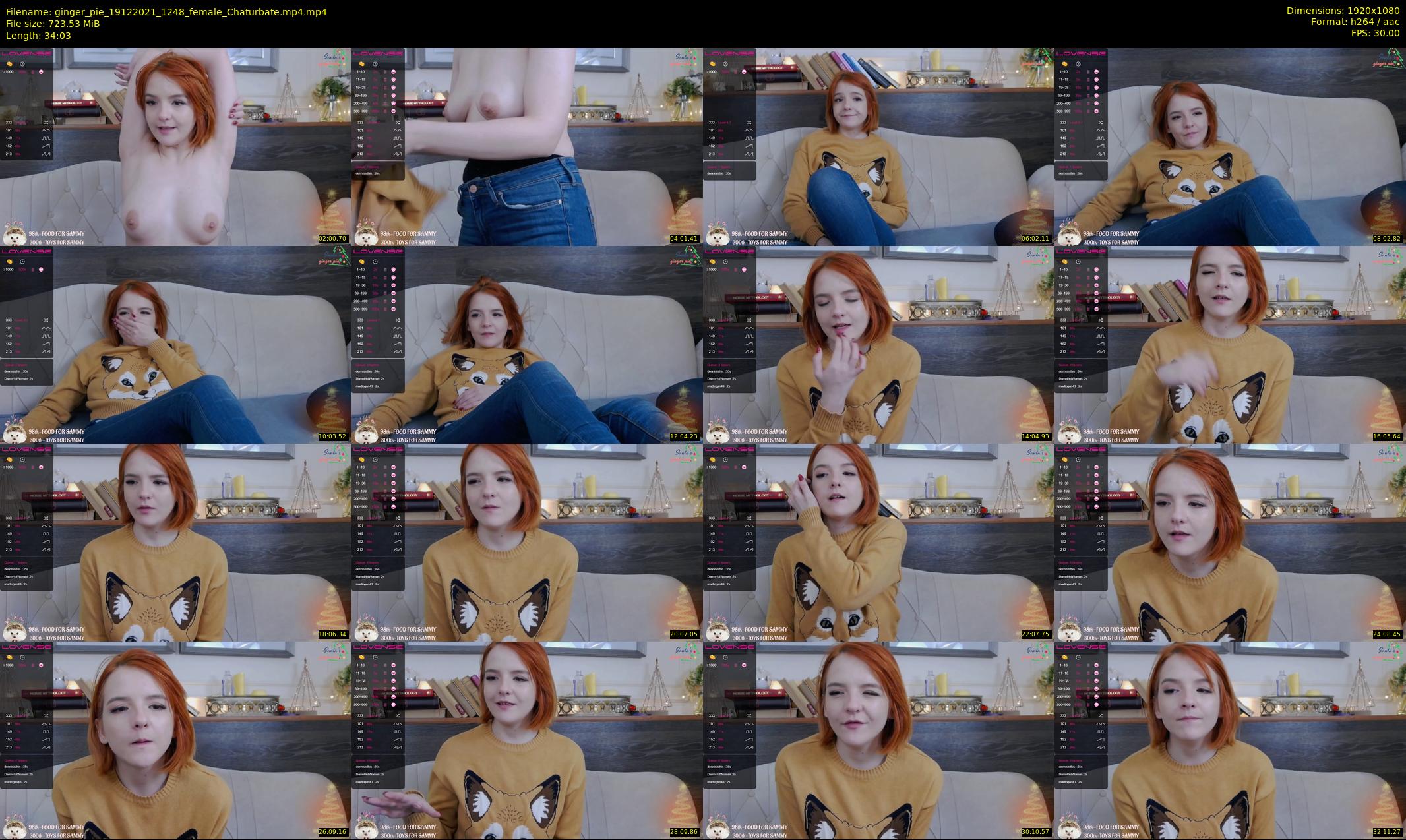 ginger_pie — 35 minute Chaturbate female cam show recording, 1080p, Dec 19, 2021