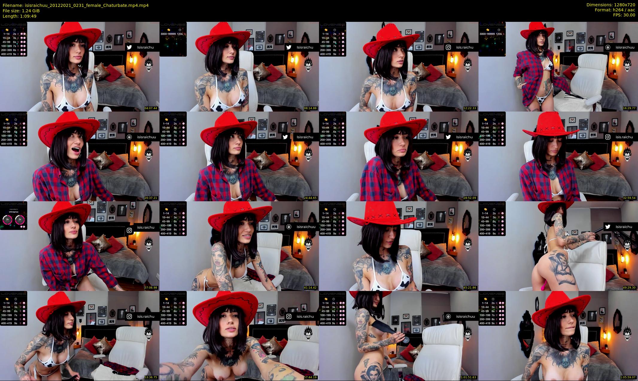 isisraichuu — 70 minute Chaturbate female cam show recording, 720p, Dec 20, 2021