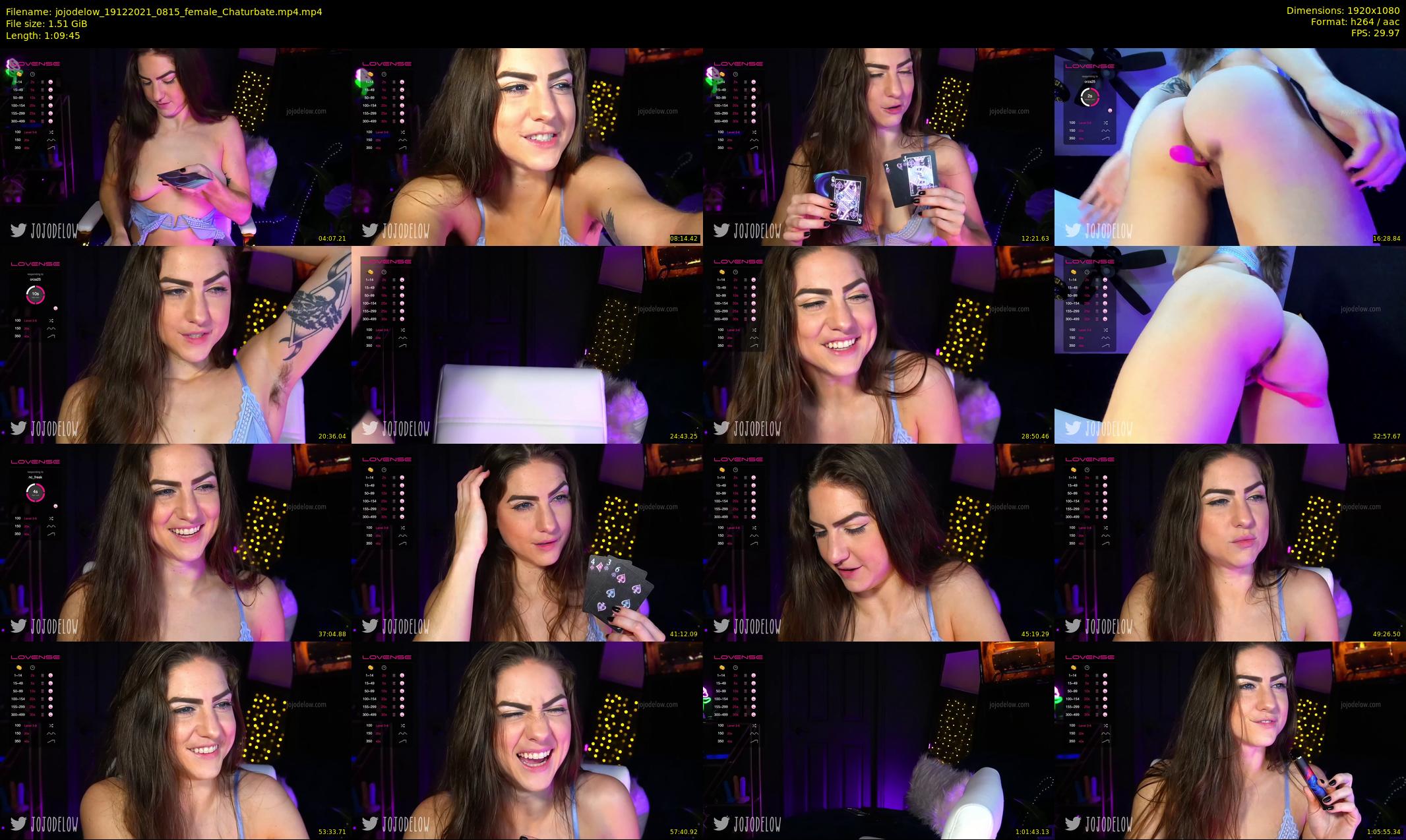 jojodelow — 70 minute Chaturbate female cam show recording, 1080p, Dec 19, 2021