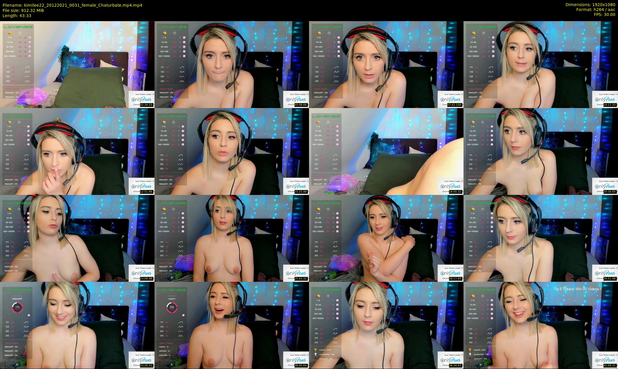 kimilee22 — 44 minute Chaturbate female cam show recording, 1080p, Dec 20, 2021