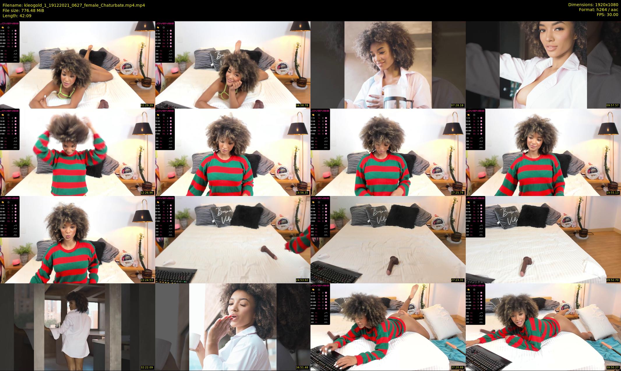 kleogold_1 — 43 minute Chaturbate female cam show recording, 1080p, Dec 19, 2021