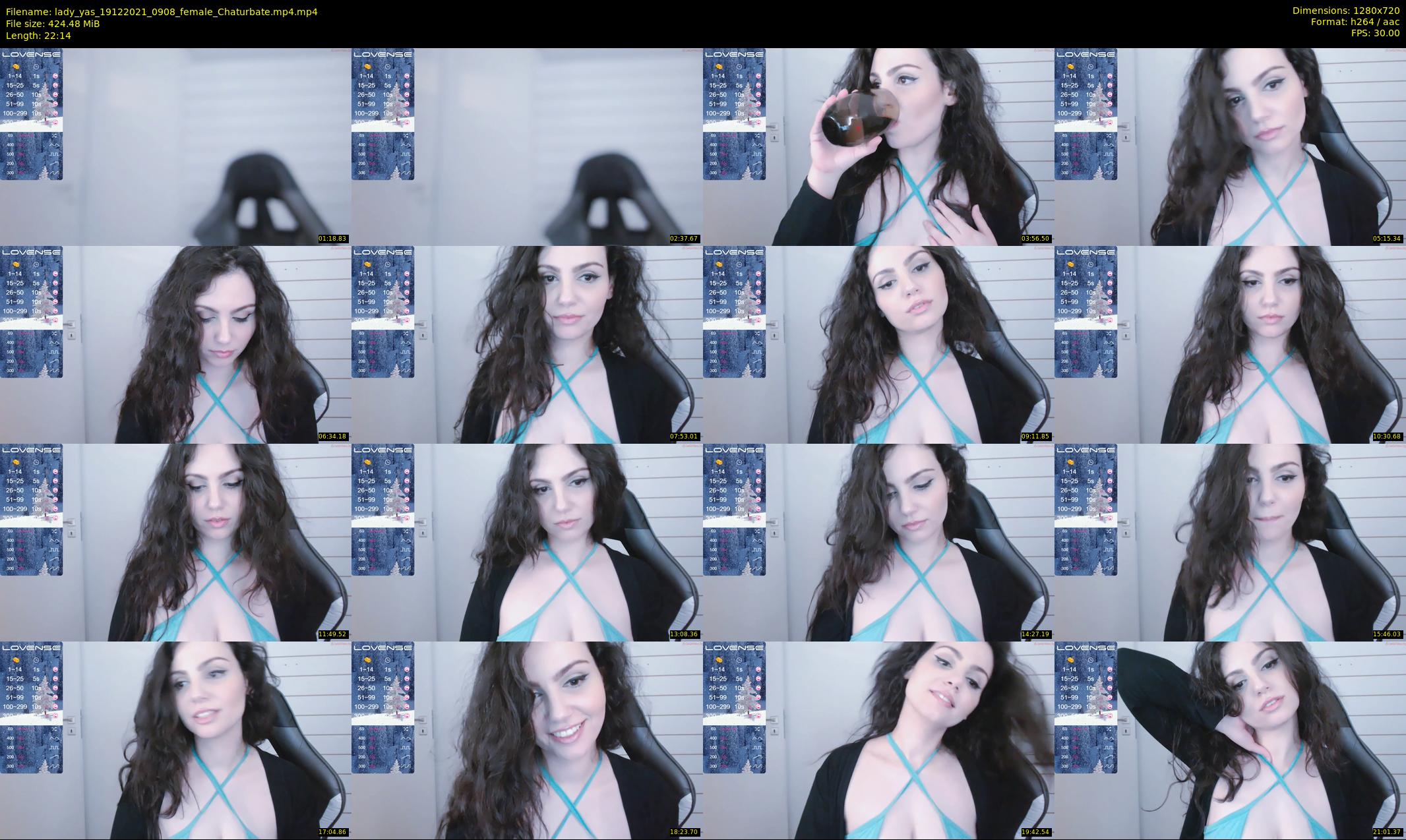 lady_yas — 23 minute Chaturbate female cam show recording, 720p, Dec 19, 2021