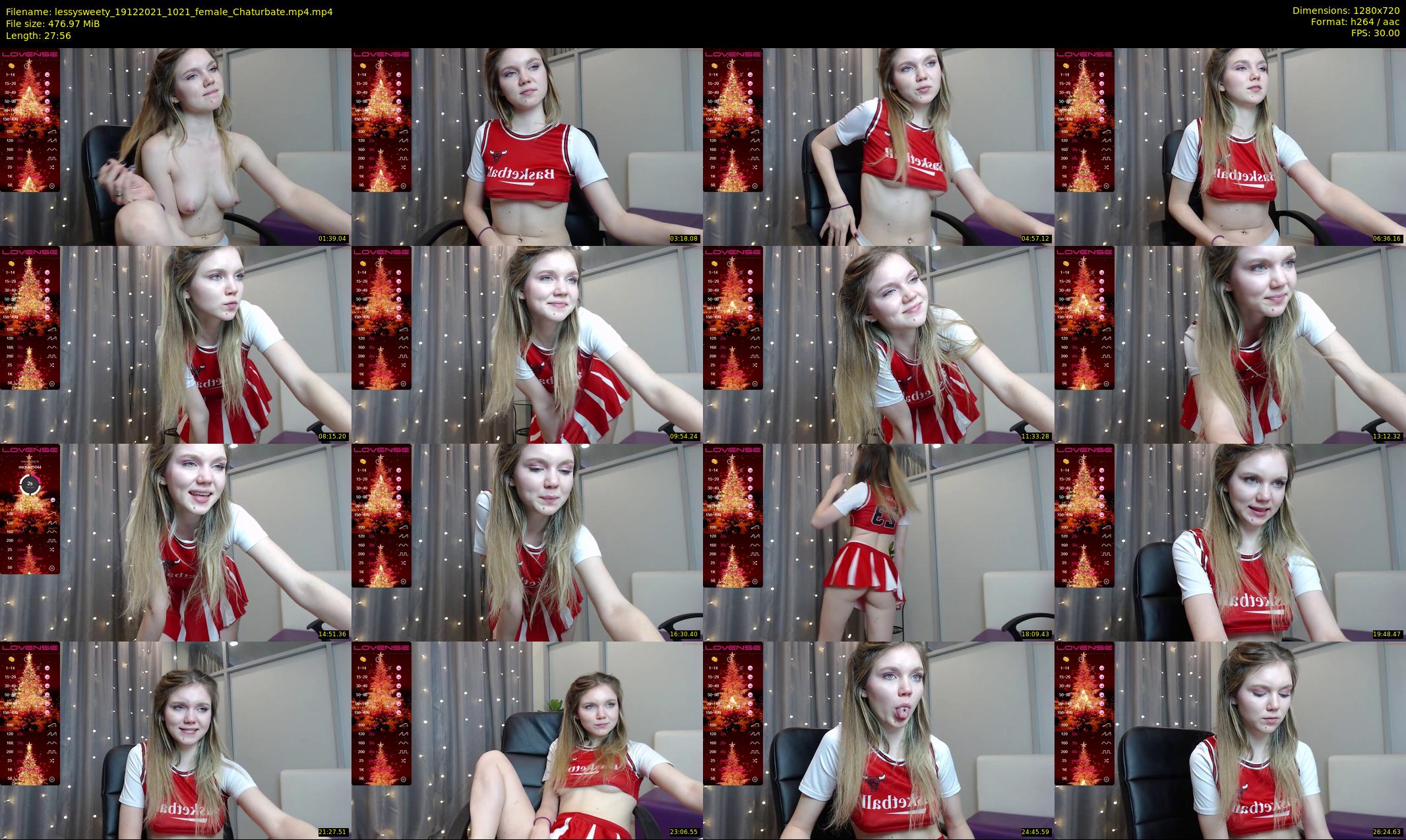 lessysweety — 28 minute Chaturbate female cam show recording, 720p, Dec 19, 2021
