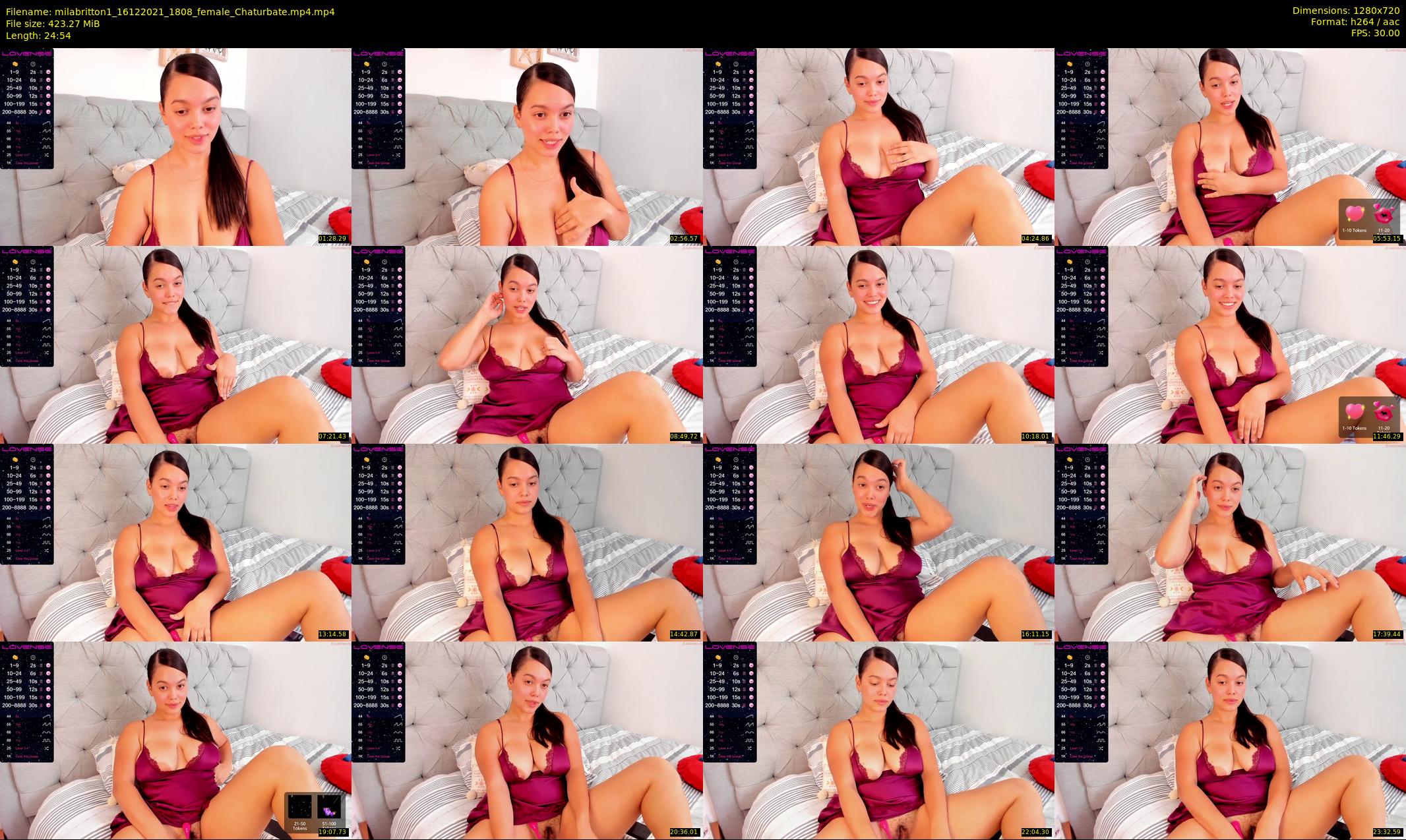 milabritton1 — 25 minute Chaturbate female cam show recording, 720p, Dec 16, 2021