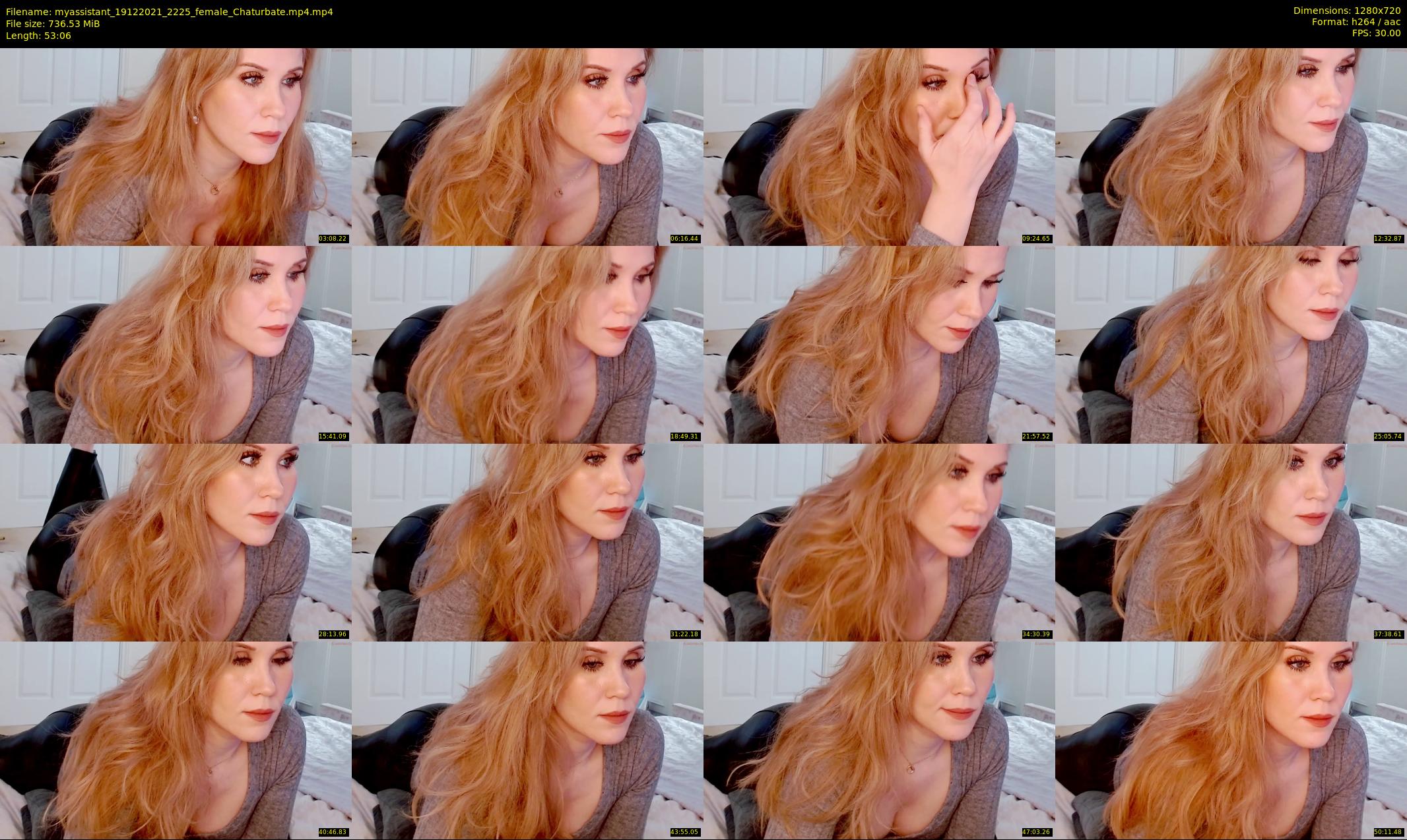 myassistant — 54 minute Chaturbate female cam show recording, 720p, Dec 19, 2021