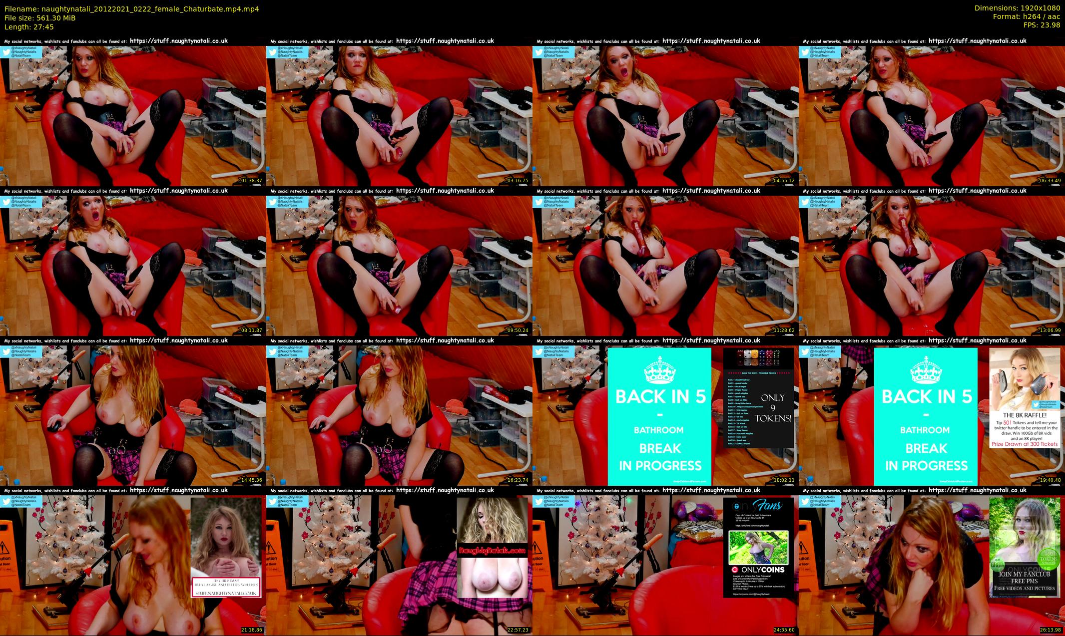 naughtynatali — 28 minute Chaturbate female cam show recording, 1080p, Dec 20, 2021