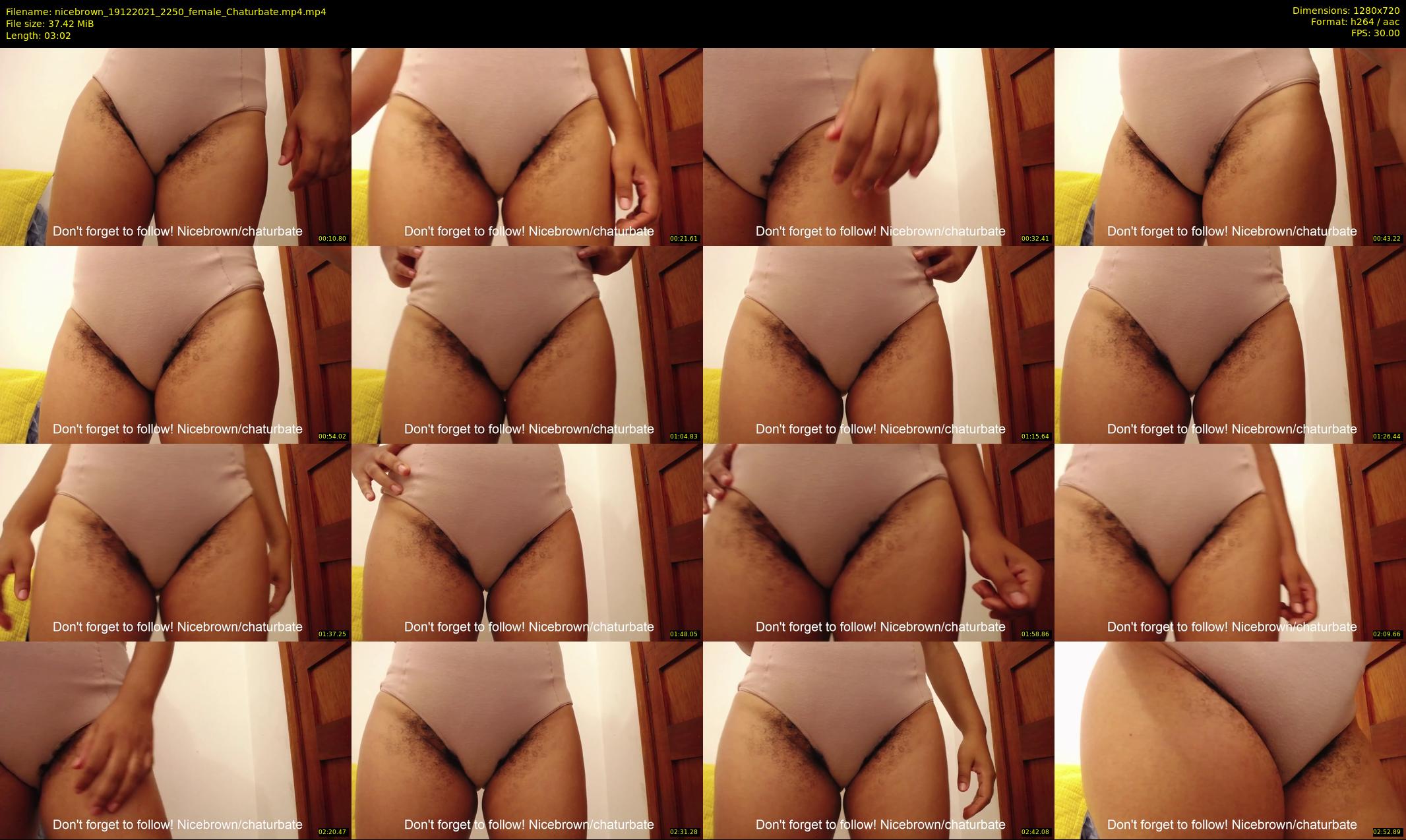 nicebrown — 4 minute Chaturbate female cam show recording, 720p, Dec 19, 2021