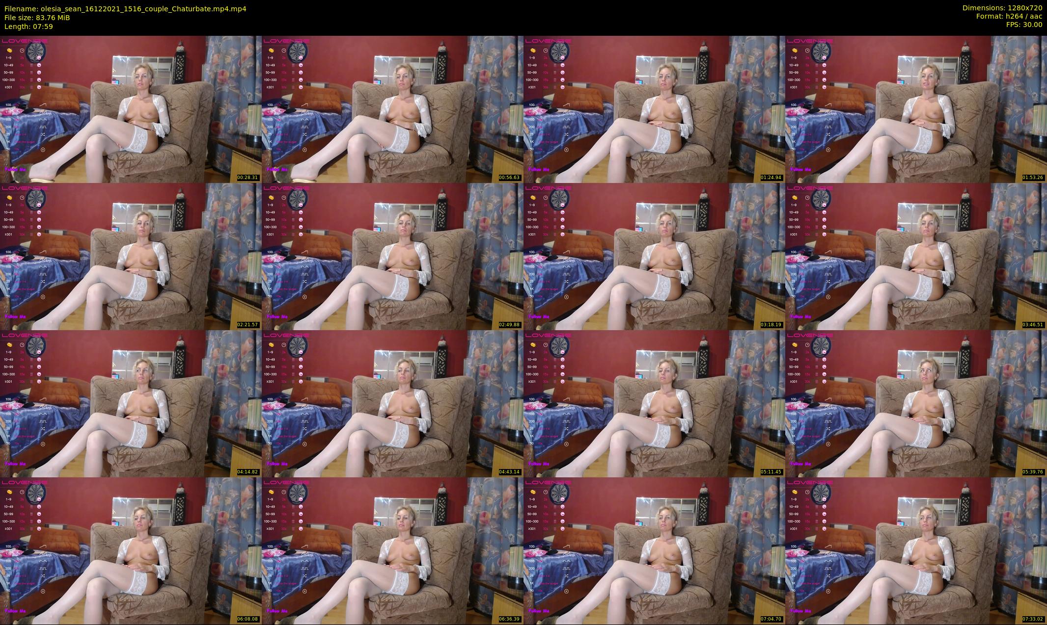 olesia_sean — 8 minute Chaturbate couple cam show recording, 720p, Dec 16, 2021