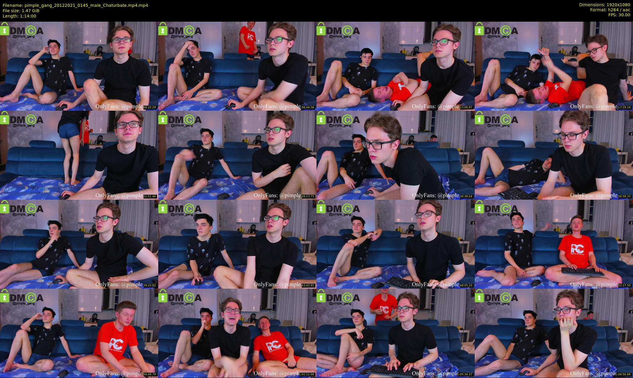 pimple_gang — 74 minute Chaturbate male cam show recording, 1080p, Dec 20, 2021