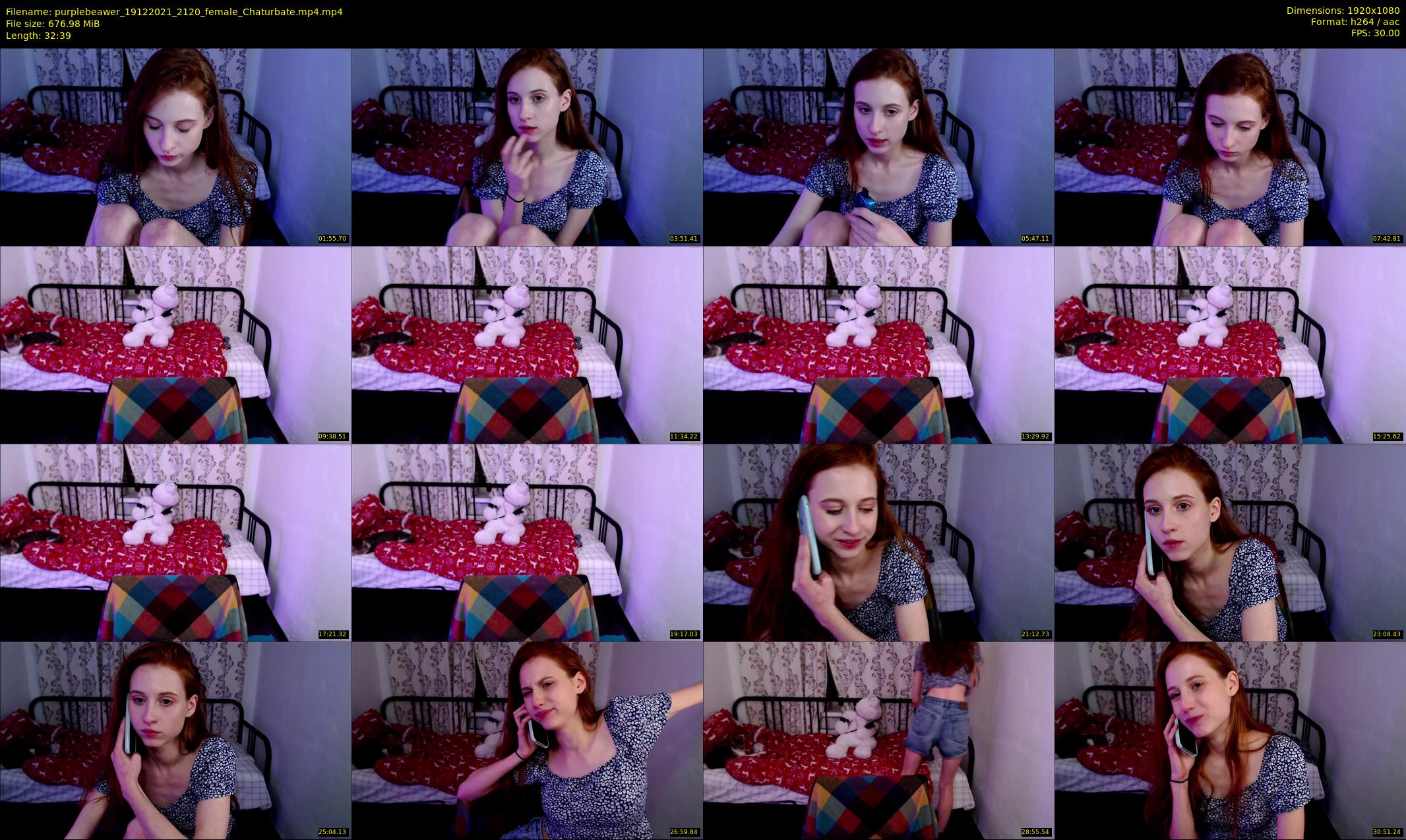 purplebeawer — 33 minute Chaturbate female cam show recording, 1080p, Dec 19, 2021