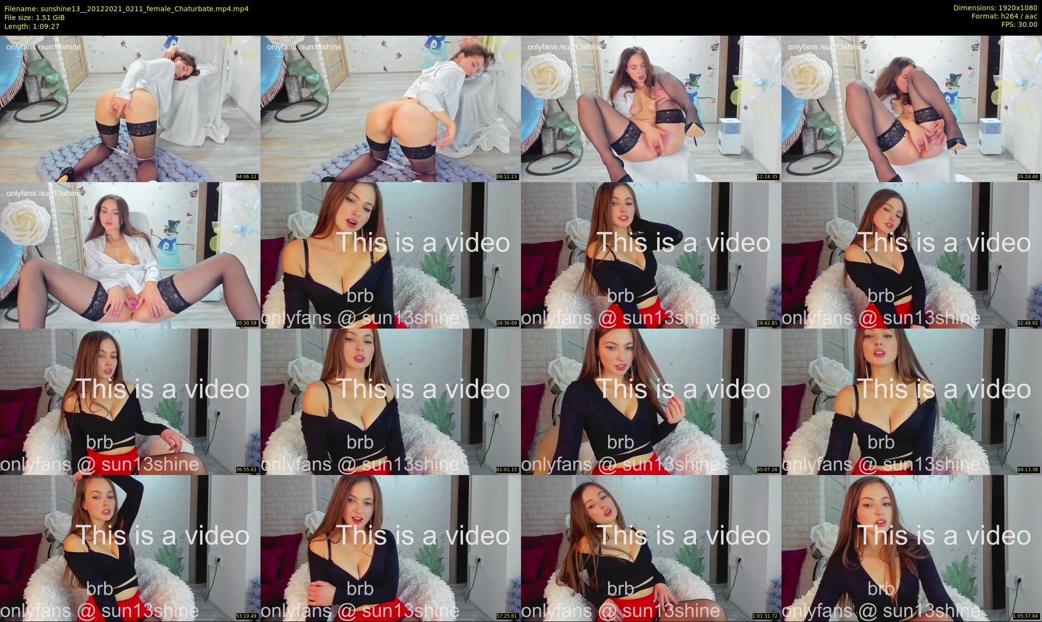 sunshine13_ — 70 minute Chaturbate female cam show recording, 1080p, Dec 20, 2021