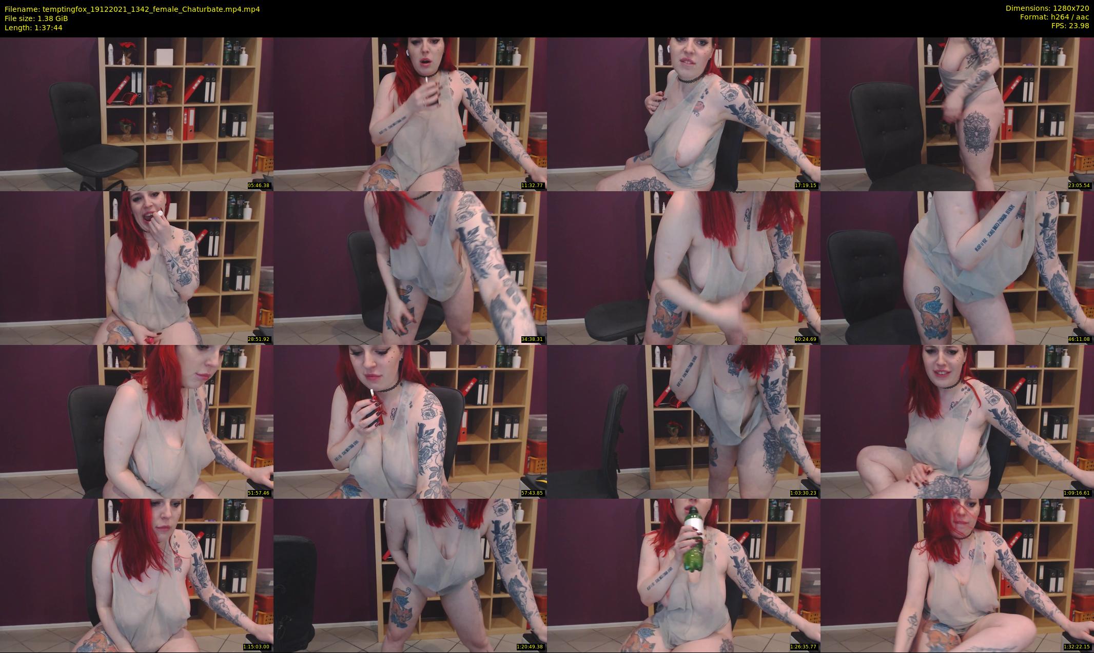 temptingfox — 98 minute Chaturbate female cam show recording, 720p, Dec 19, 2021