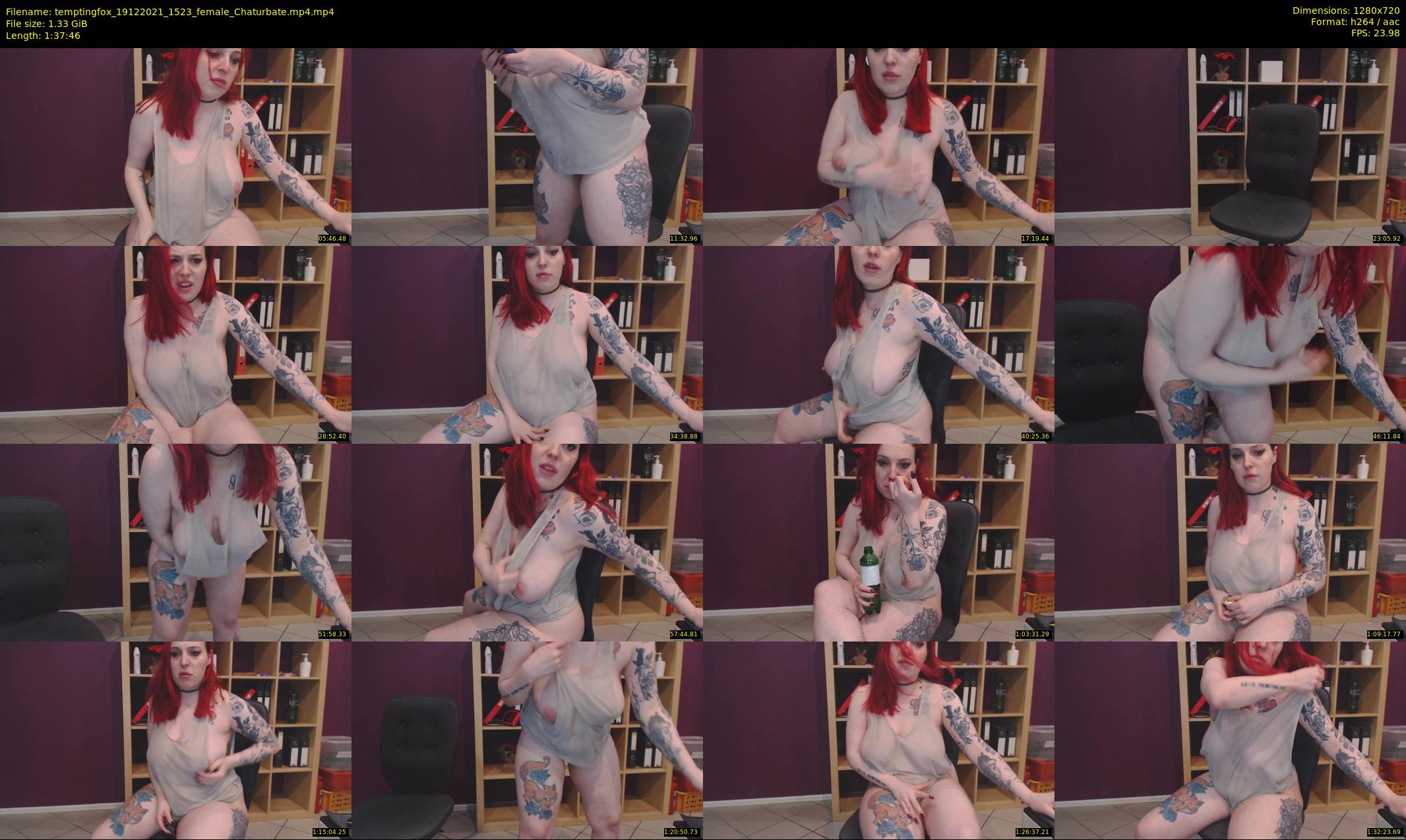 temptingfox — 98 minute Chaturbate female cam show recording, 720p, Dec 19, 2021