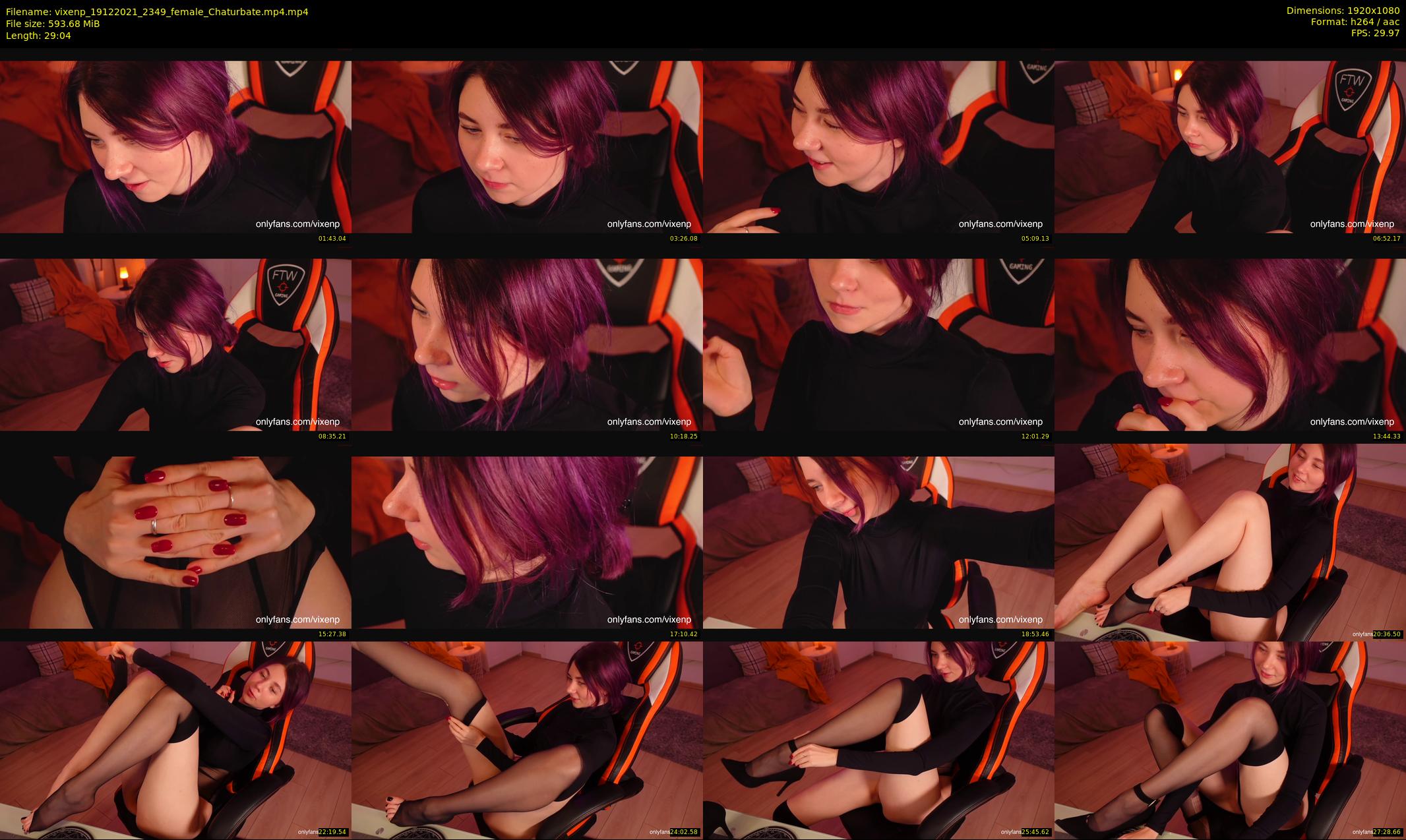 vixenp — 30 minute Chaturbate female cam show recording, 1080p, Dec 19, 2021