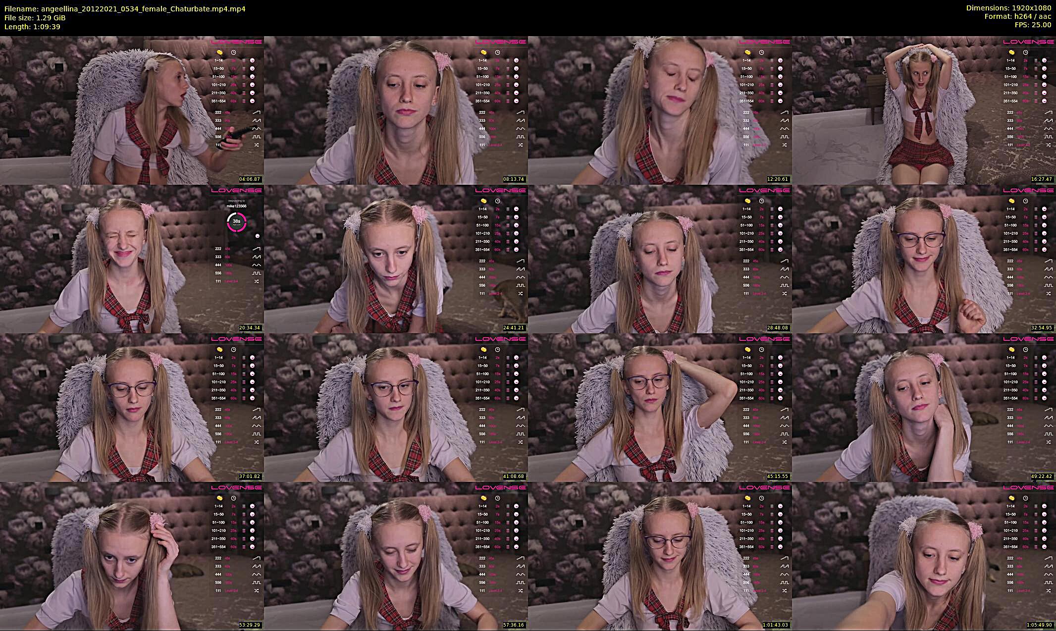 angeellina — 70 minute Chaturbate female cam show recording, 1080p, Dec 20, 2021