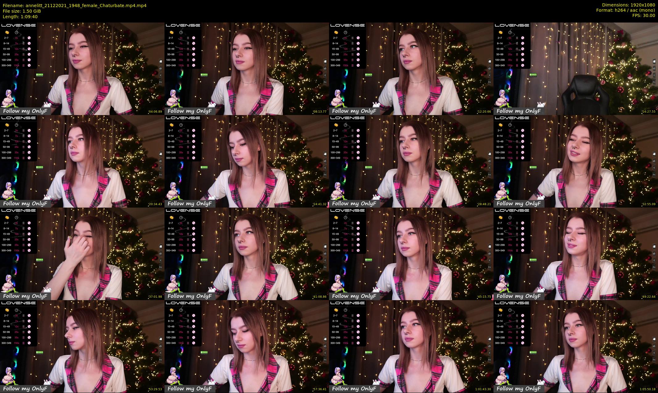 annelitt — 70 minute Chaturbate female cam show recording, 1080p, Dec 21, 2021