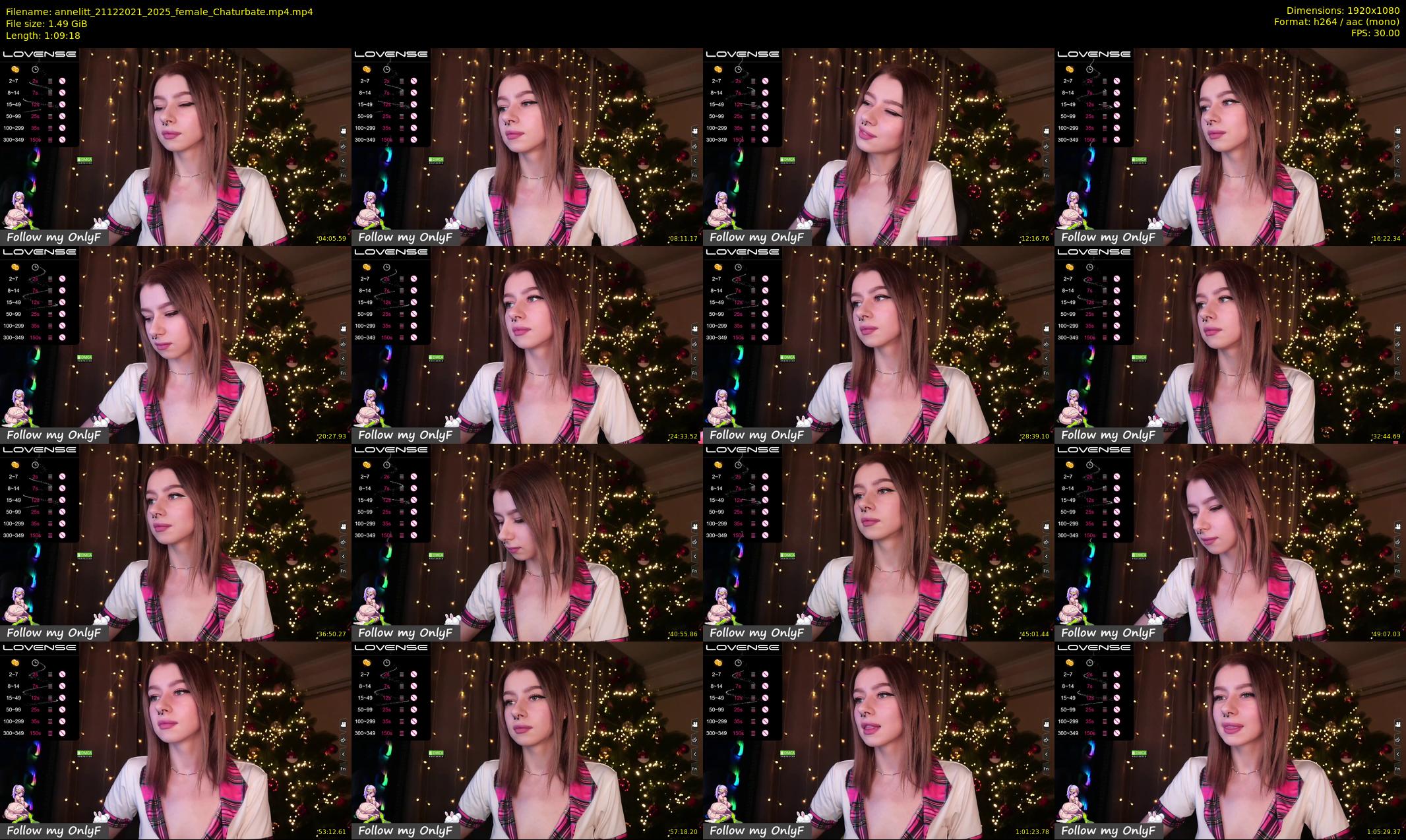 annelitt — 70 minute Chaturbate female cam show recording, 1080p, Dec 21, 2021