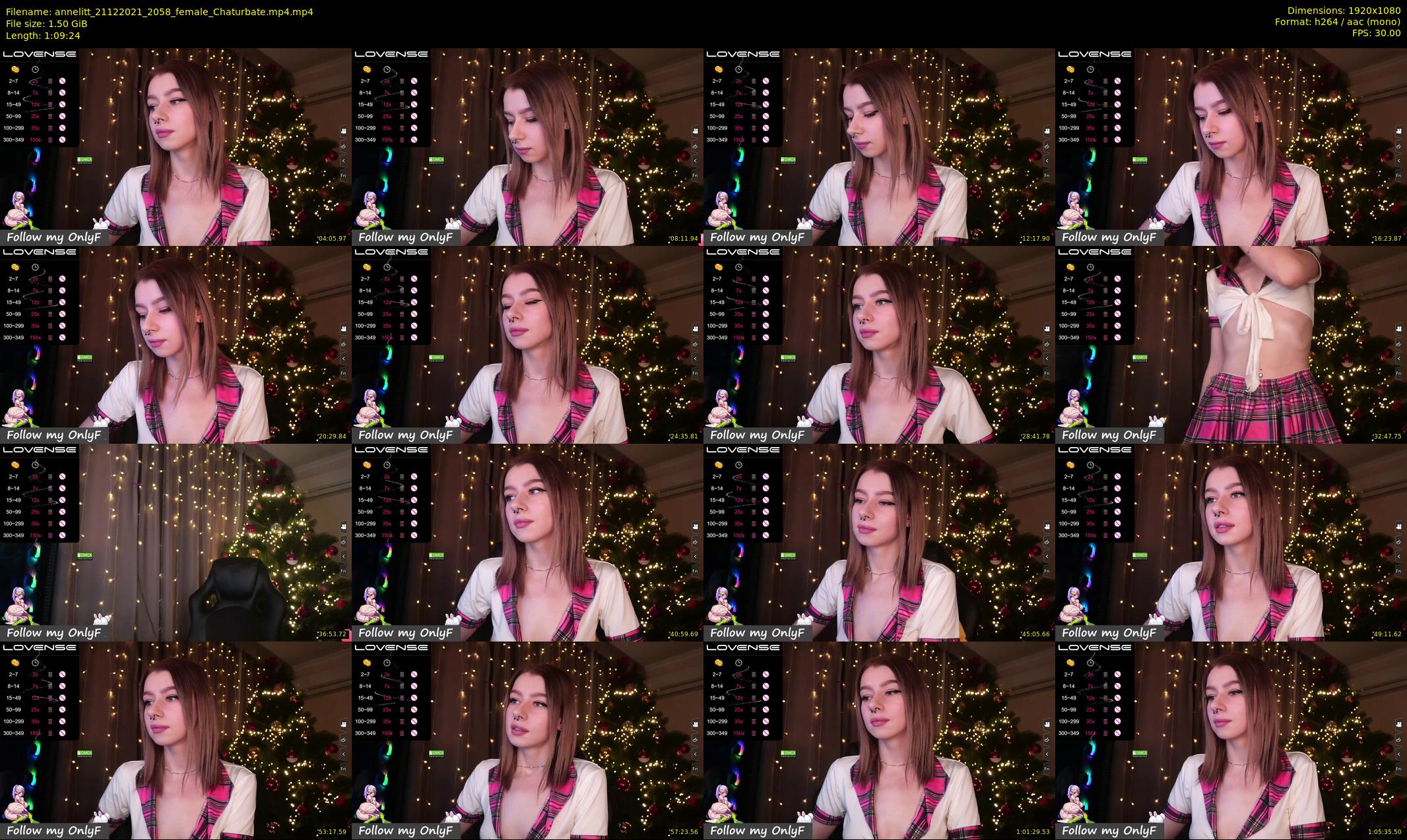 annelitt — 70 minute Chaturbate female cam show recording, 1080p, Dec 21, 2021