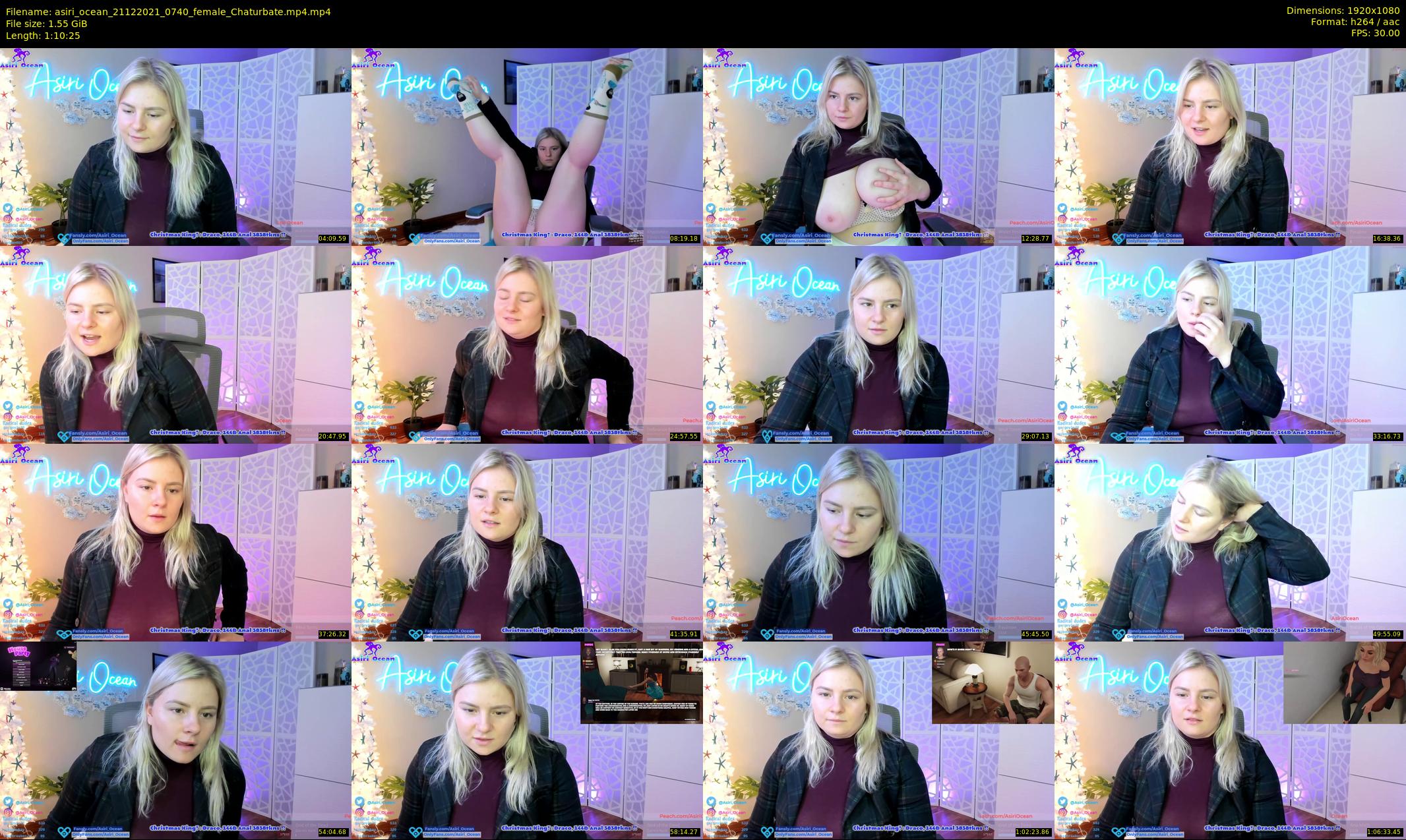 asiri_ocean — 71 minute Chaturbate female cam show recording, 1080p, Dec 21, 2021