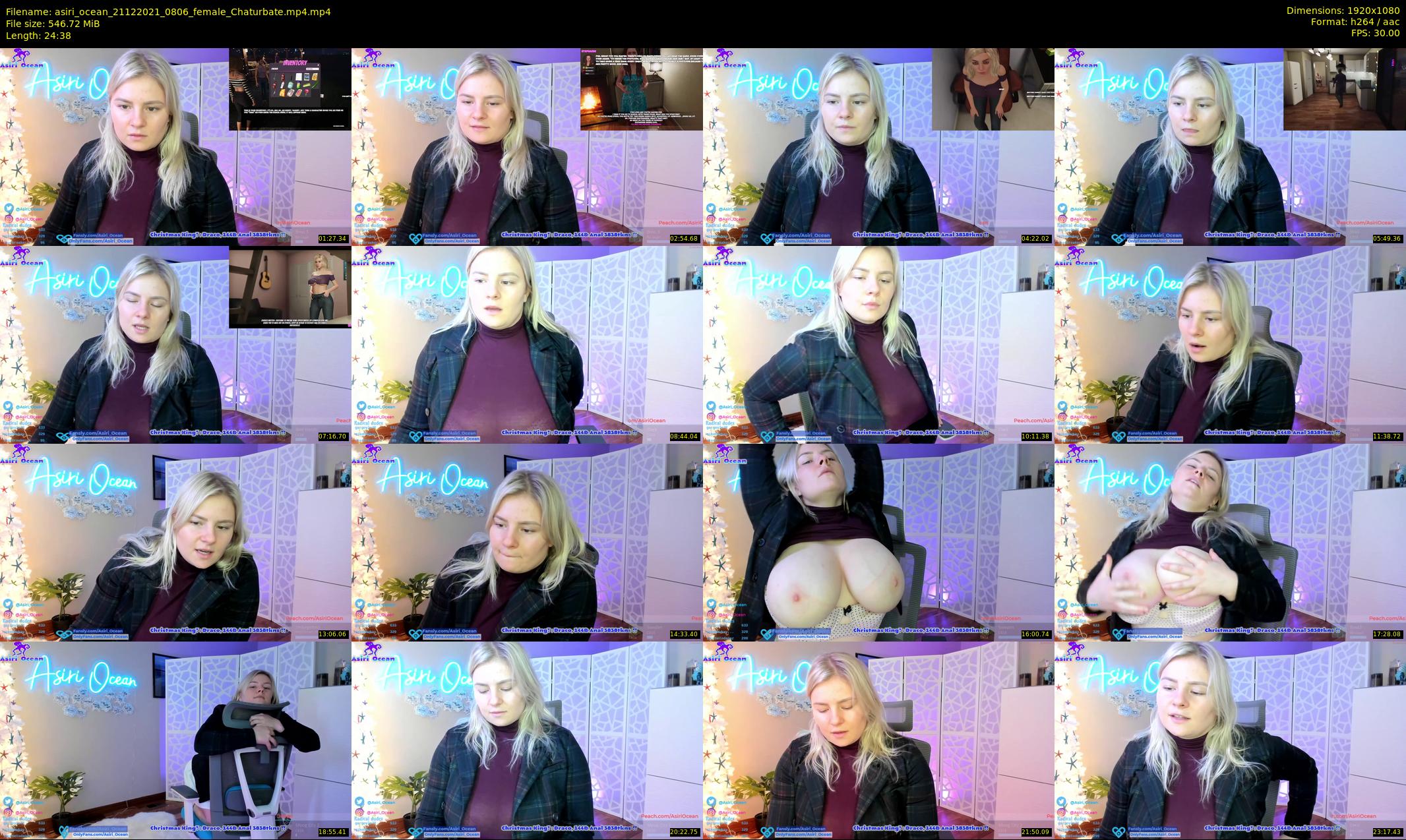 asiri_ocean — 25 minute Chaturbate female cam show recording, 1080p, Dec 21, 2021