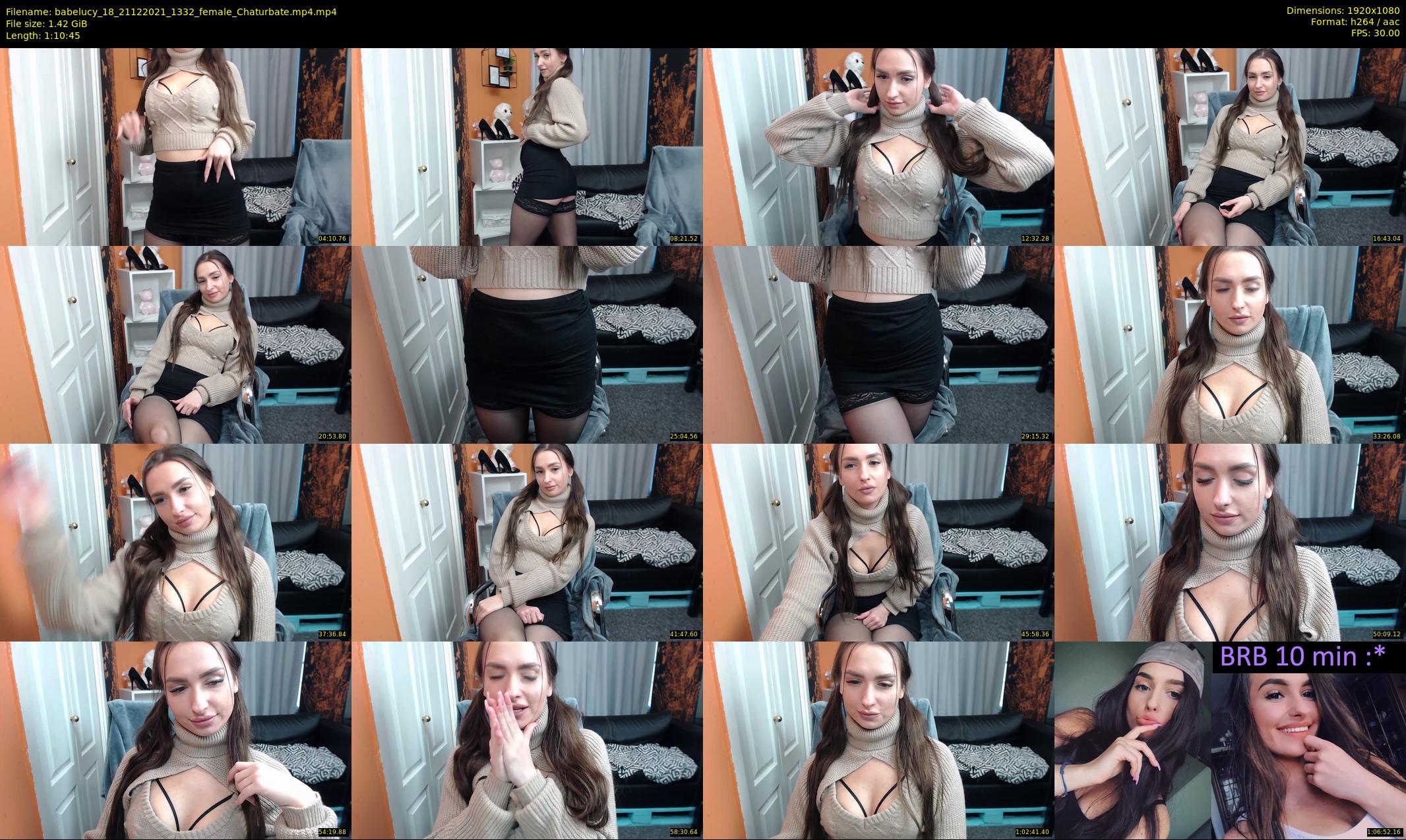 babelucy_18 — 71 minute Chaturbate female cam show recording, 1080p, Dec 21, 2021