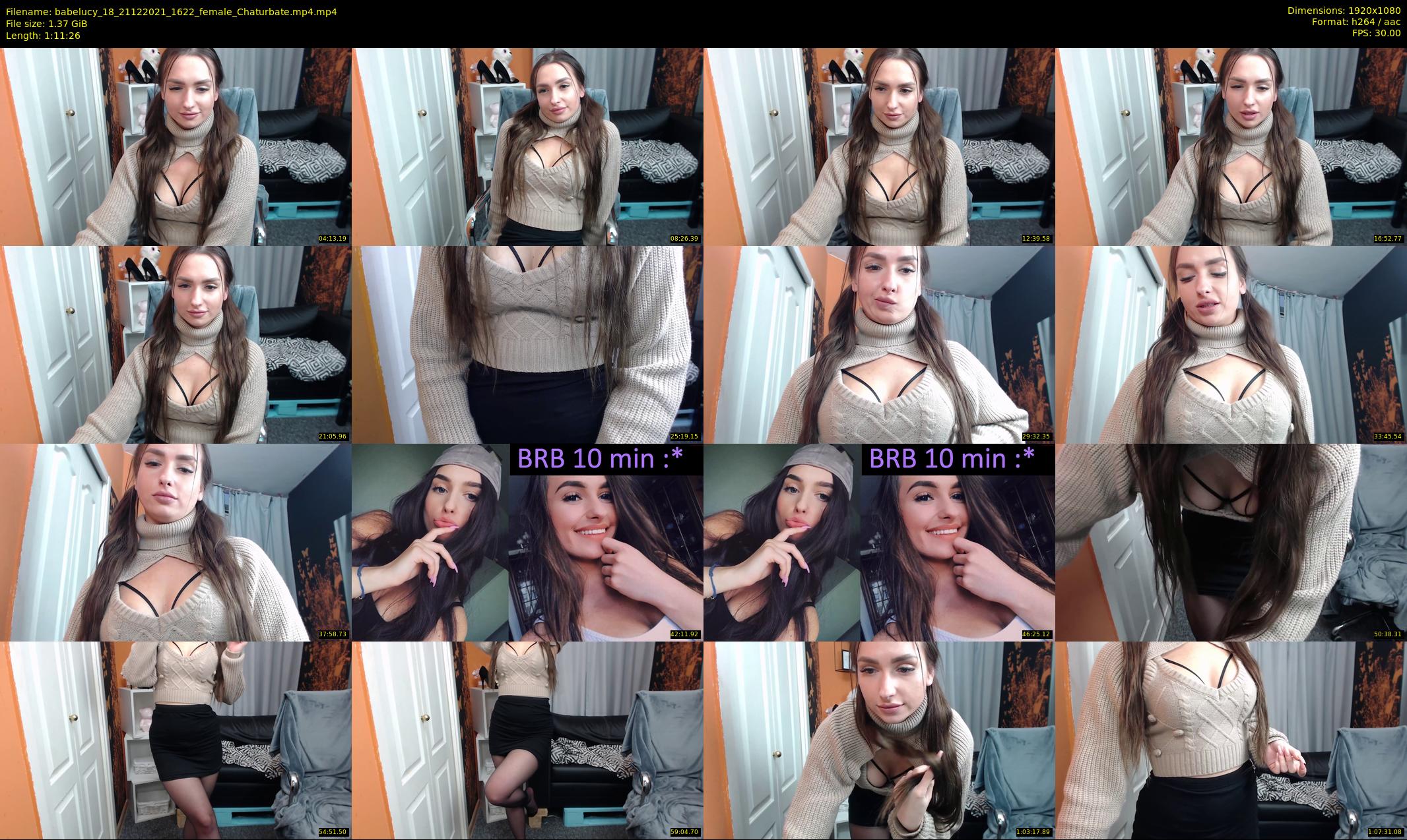babelucy_18 — 72 minute Chaturbate female cam show recording, 1080p, Dec 21, 2021