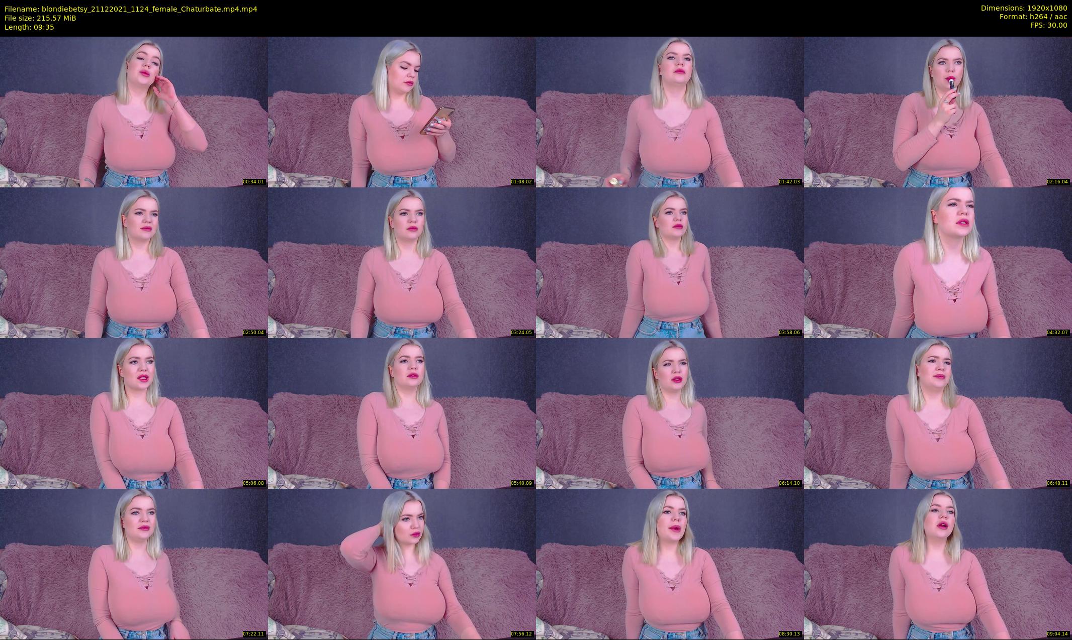 blondiebetsy — 10 minute Chaturbate female cam show recording, 1080p, Dec 21, 2021