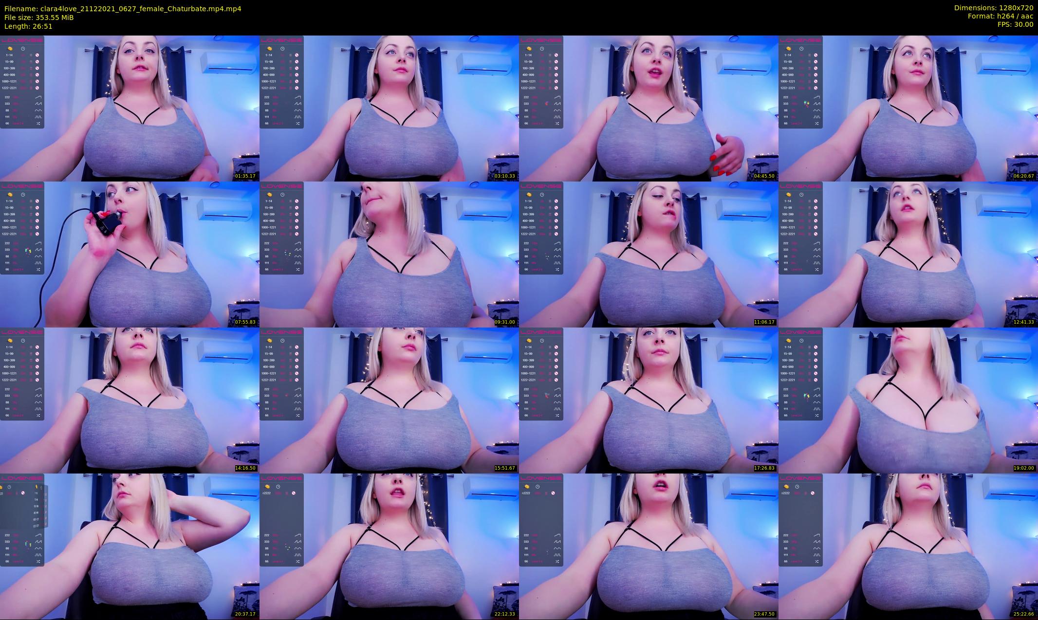 clara4love — 27 minute Chaturbate female cam show recording, 720p, Dec 21, 2021
