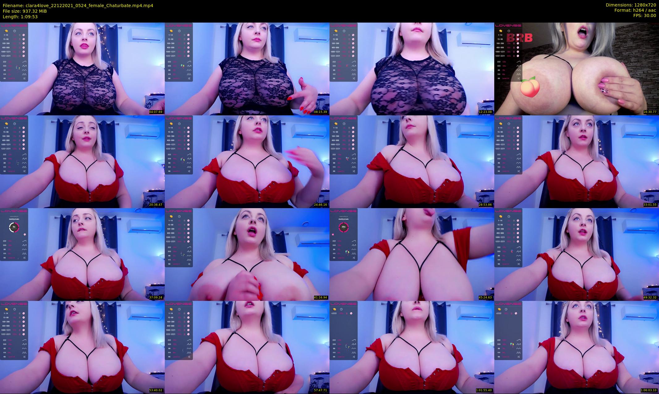 clara4love — 70 minute Chaturbate female cam show recording, 720p, Dec 22, 2021