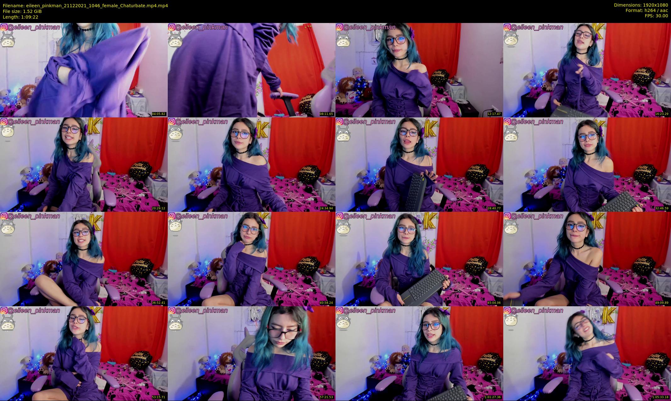 eileen_pinkman — 70 minute Chaturbate female cam show recording, 1080p, Dec 21, 2021