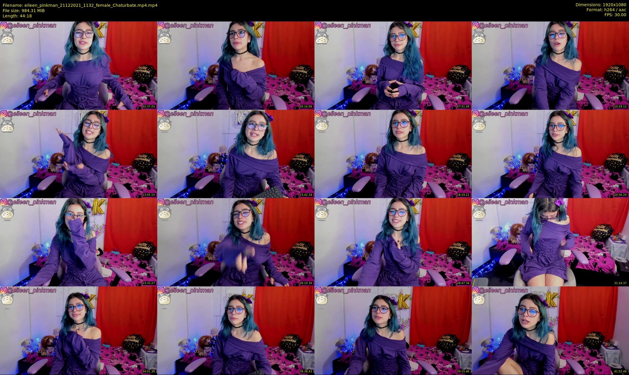 eileen_pinkman — 45 minute Chaturbate female cam show recording, 1080p, Dec 21, 2021